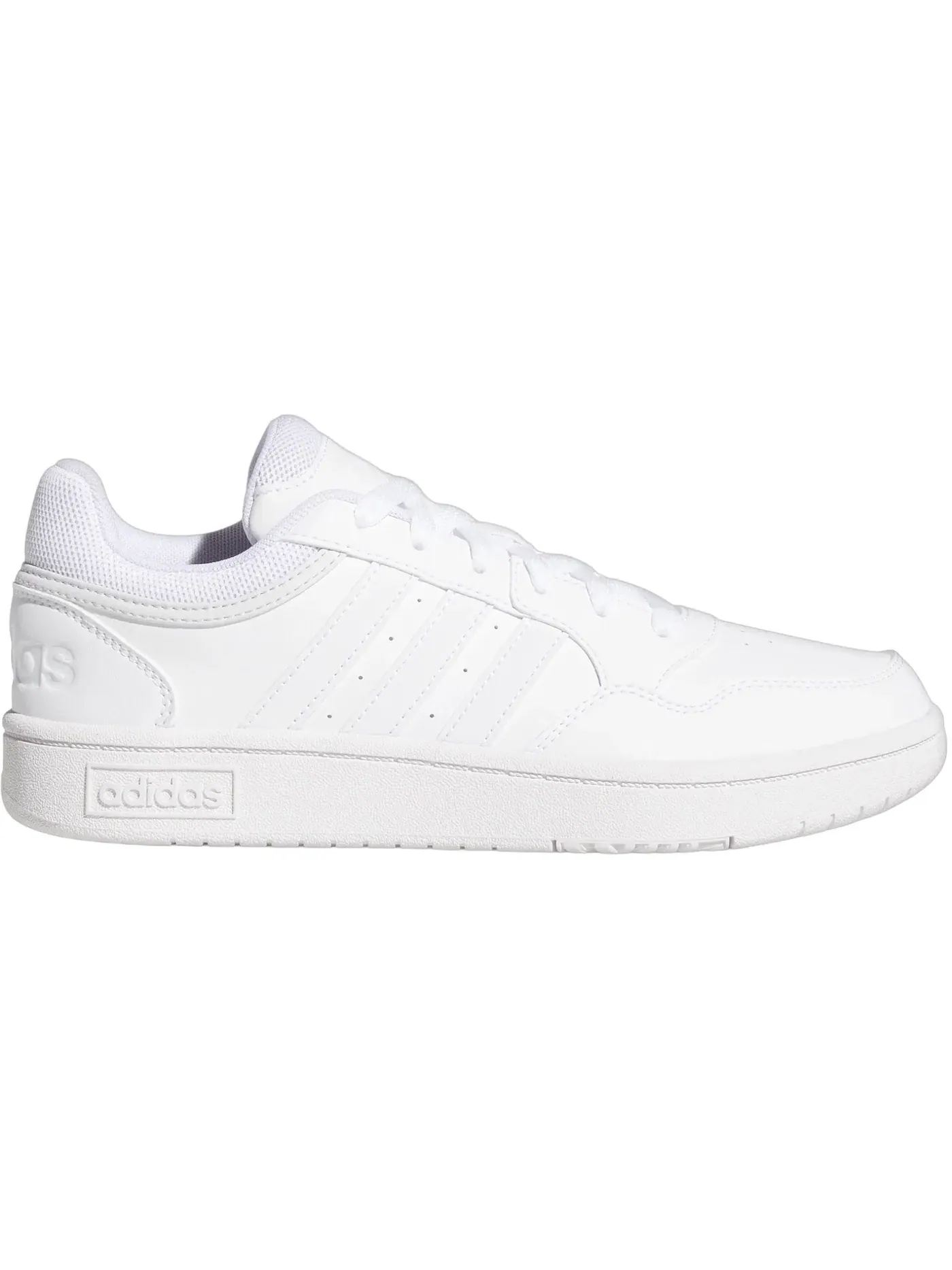 Женские кроссовки для повседневной носки Adidas Hoops 3.0 Low Classic — изображение 1 из 1, белый/белый/серый