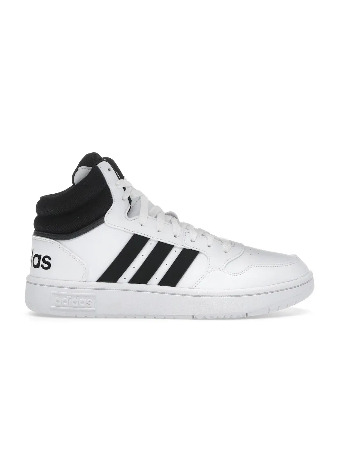 Мужские кроссовки для повседневной носки Adidas Hoops 3.0 Mid Classic Vintage — изображение 1 из 4, черный черный белый