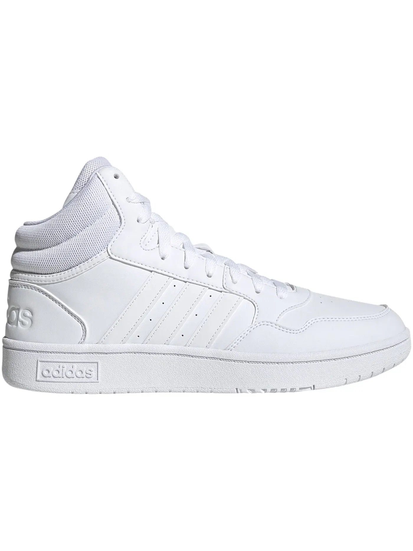 Мужские кроссовки классические Adidas Hoops 3.0 Mid Lifestyle — изображение 1 из 1, белый