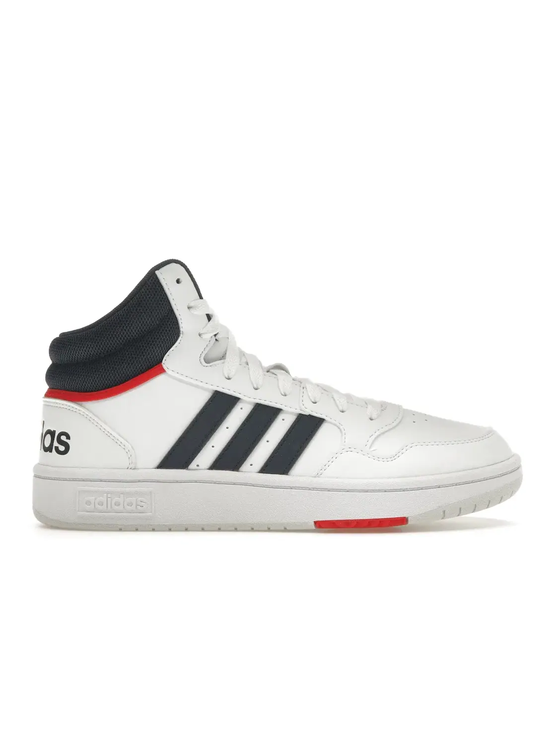 Мужские кроссовки повседневные Adidas Hoops 3.0 — изображение 1 из 4, белый//красный
