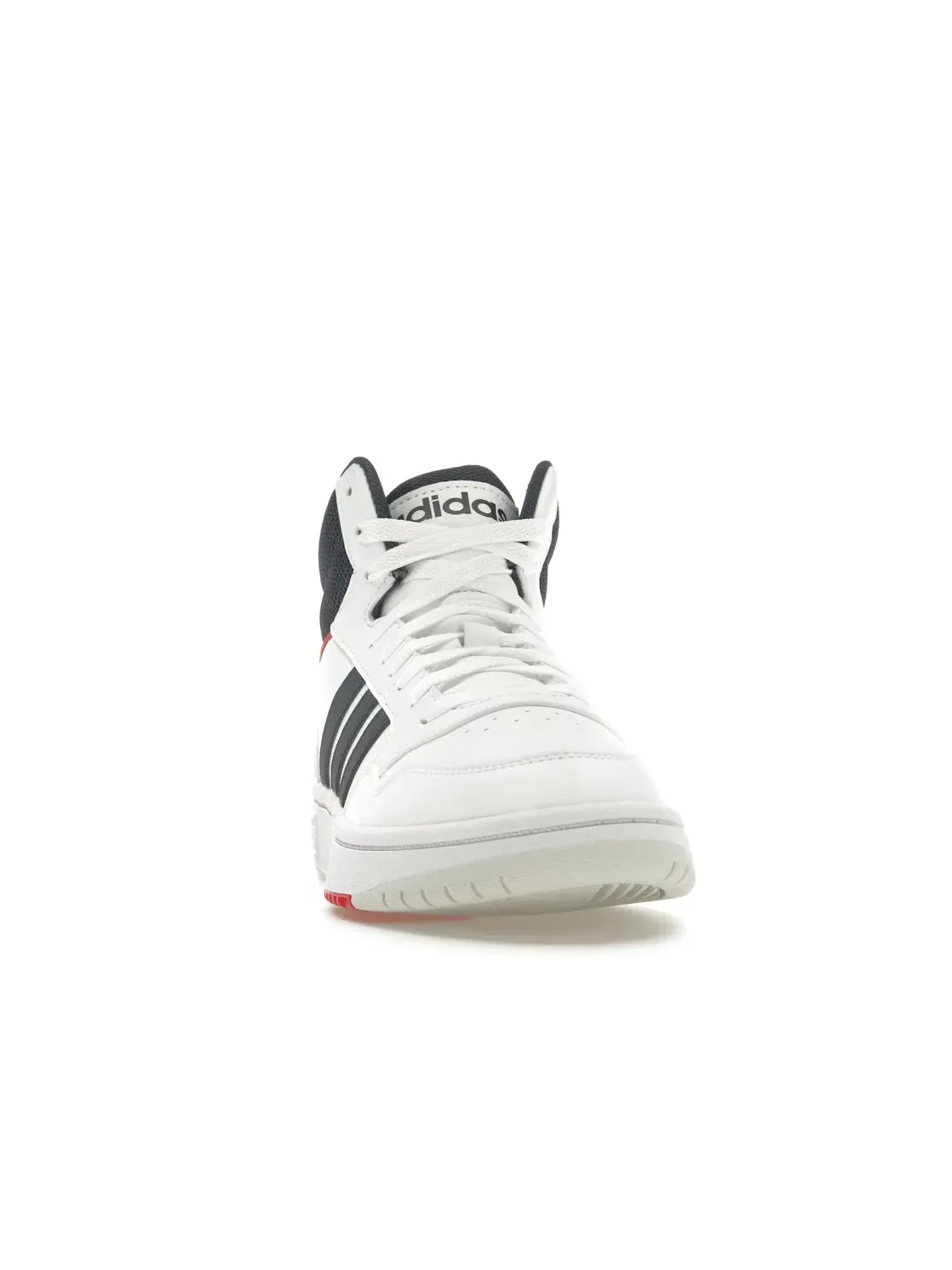 Мужские кроссовки повседневные Adidas Hoops 3.0 — изображение 2 из 4, белый//красный