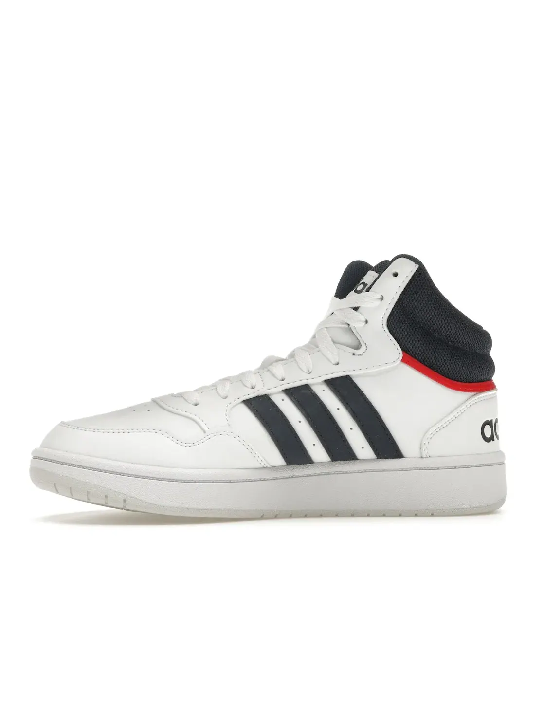 Мужские кроссовки повседневные Adidas Hoops 3.0 — изображение 3 из 4, белый//красный