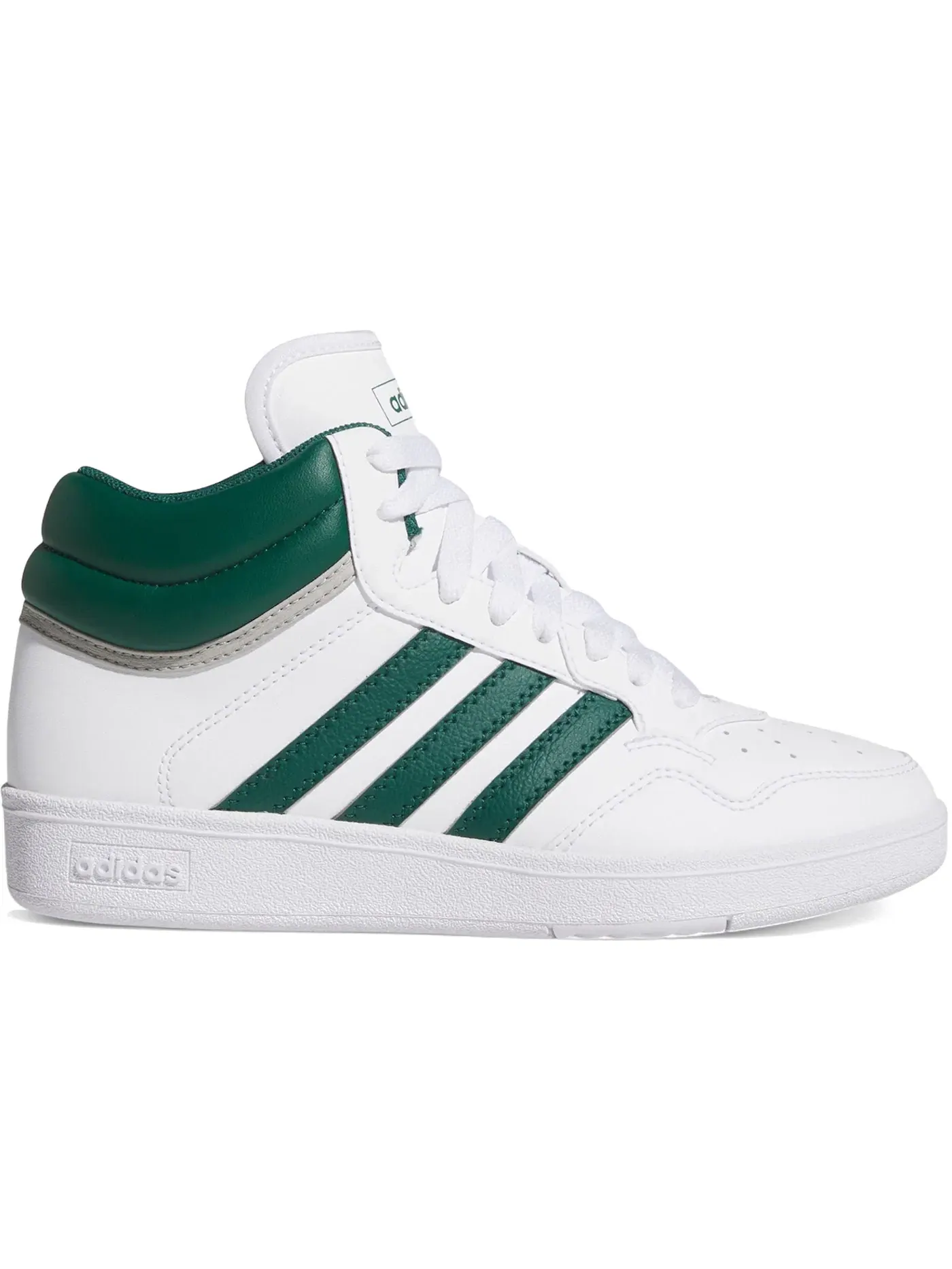 Детские кроссовки с высоким верхом Adidas Hoops 4.0 Mid — изображение 1 из 1, белый/зеленый/серый