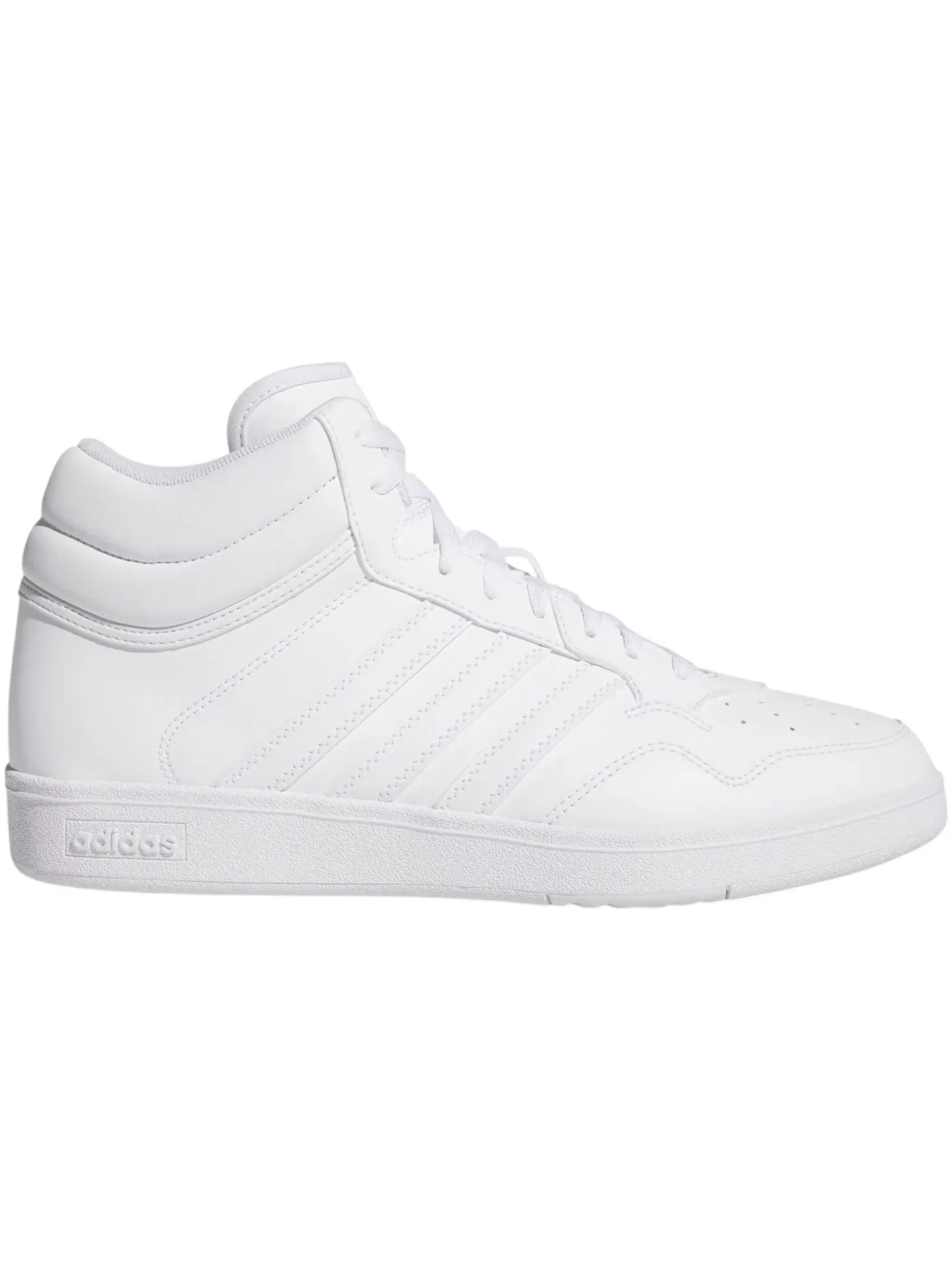 Мужские кроссовки для повседневной носки Adidas Hoops 4.0 Mid — изображение 1 из 1, белый/белый/черный