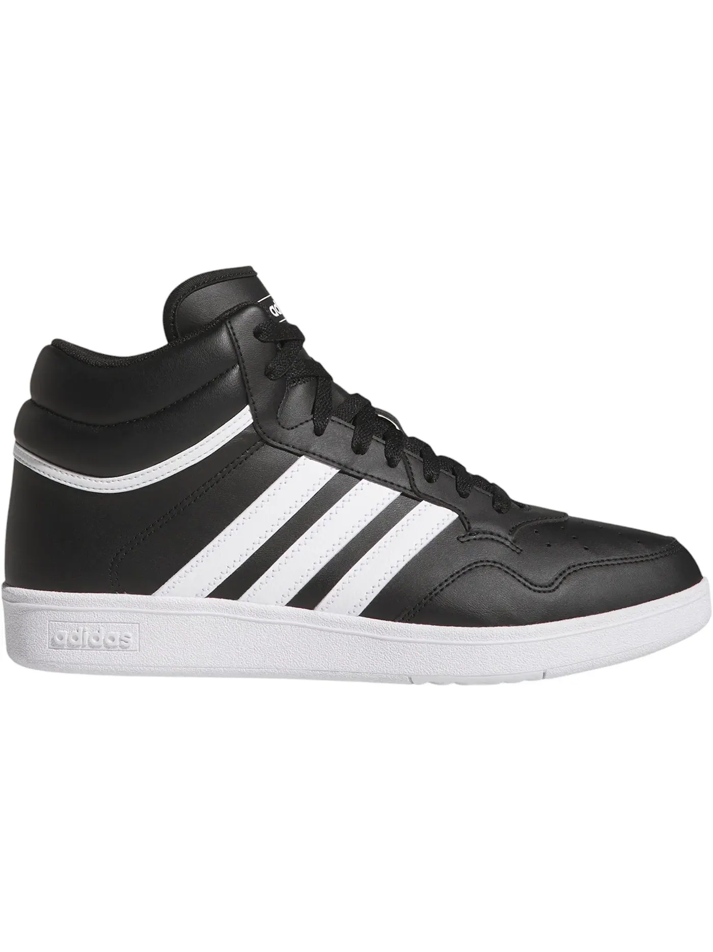 Мужские кроссовки с высоким верхом Adidas Hoops 4.0 Mid — изображение 1 из 1, черный/белый/черный