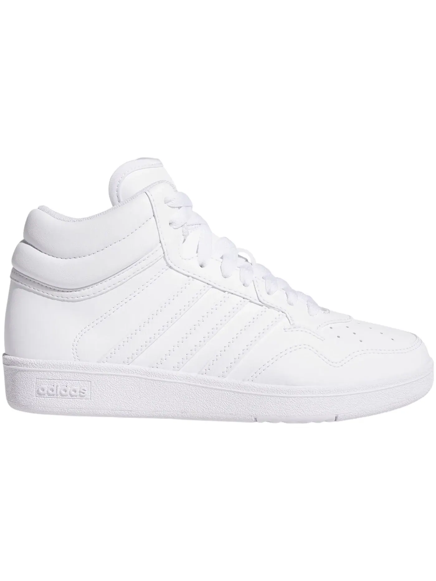 Детские кроссовки Lifestyle с высоким верхом Adidas Hoops 4.0 Mid — изображение 1 из 1, белый/белый/черный