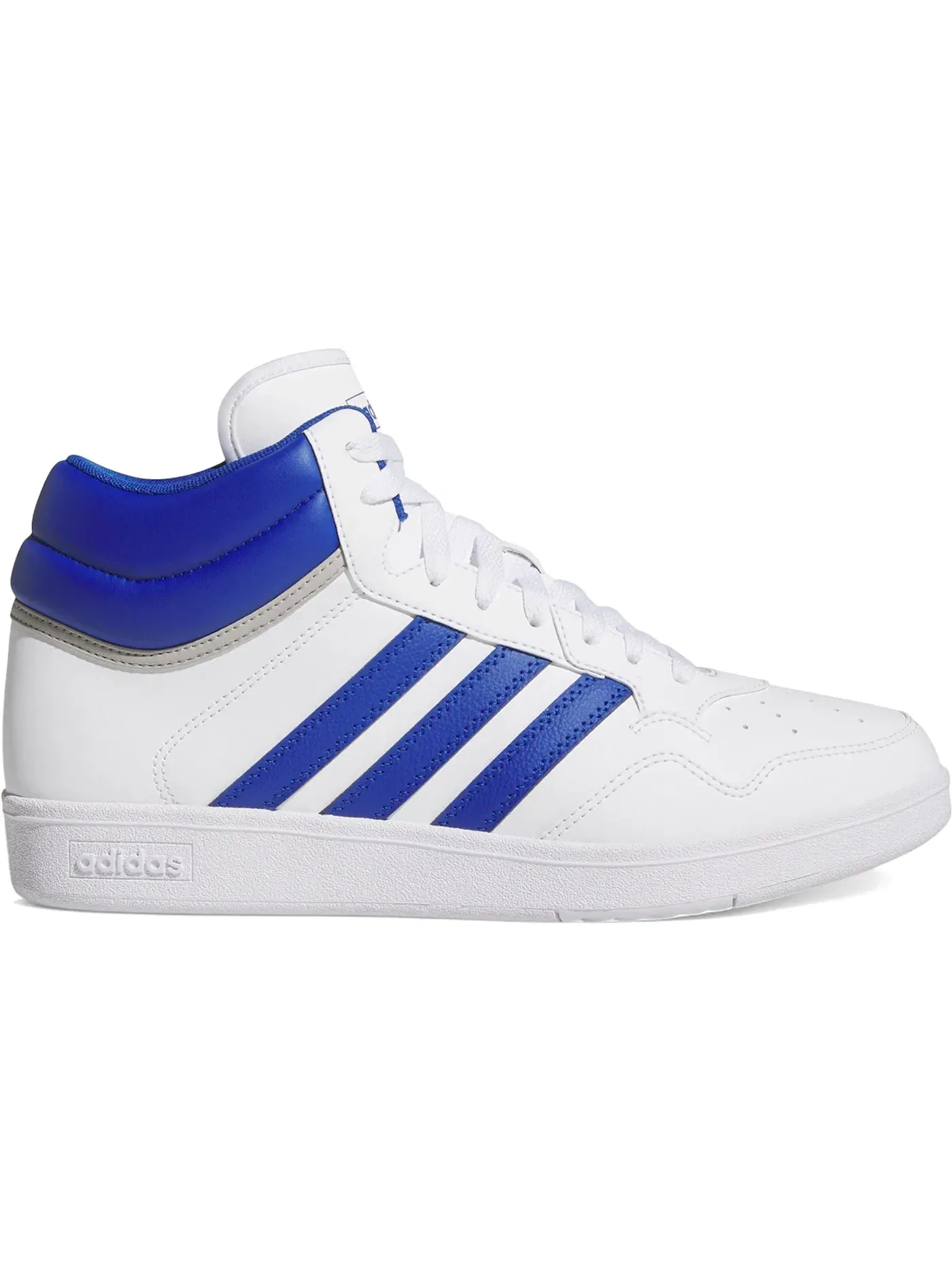Мужские кроссовки для повседневной носки Adidas Hoops 4.0 Mid — изображение 1 из 1, белый/синий/серый