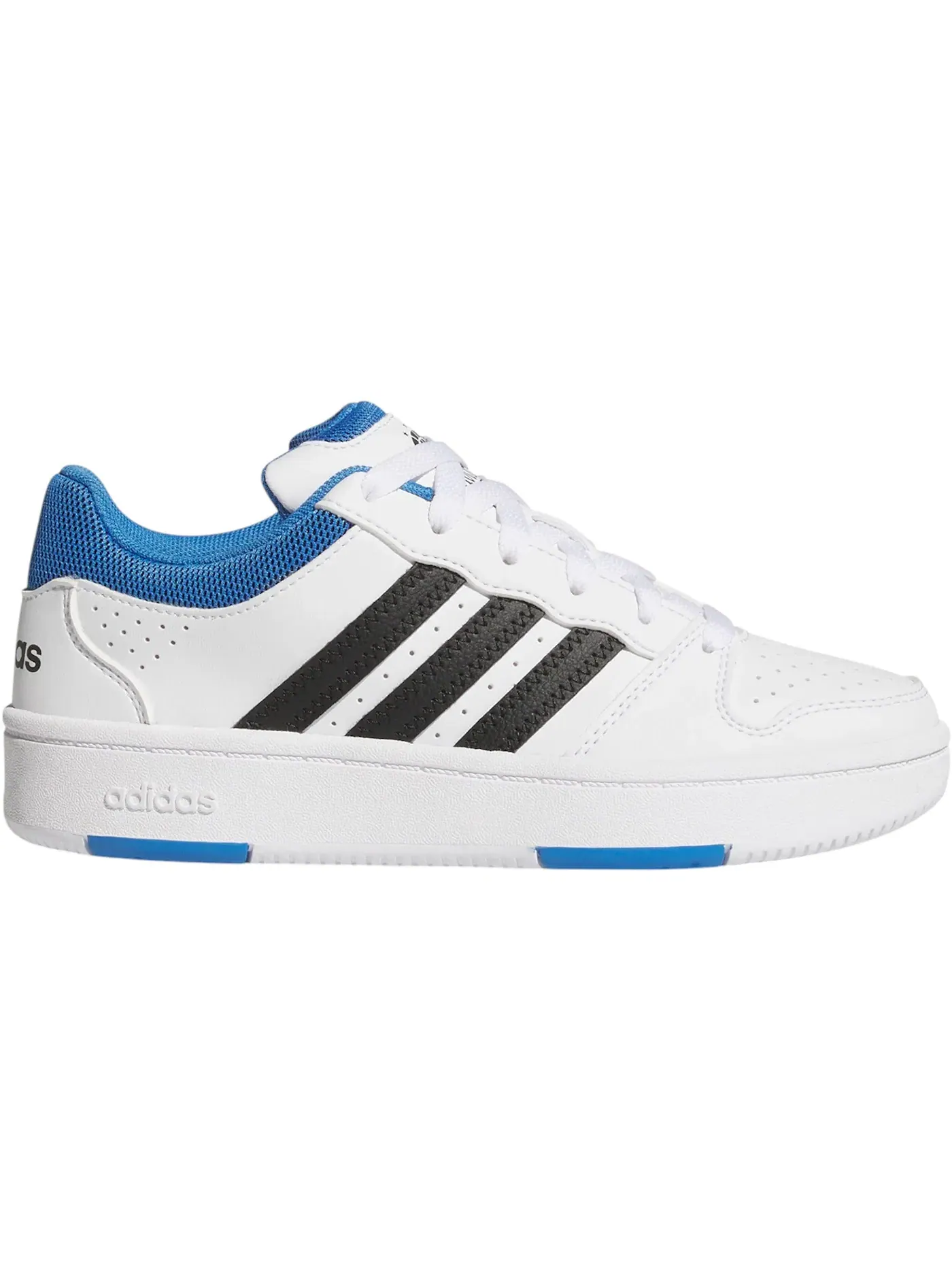 Детские кроссовки с кожаным верхом Adidas Hoops Classic — изображение 1 из 1, белый черный синий