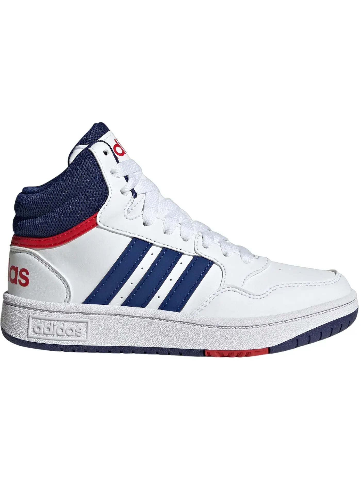 Детские кроссовки Lifestyle Adidas Hoops — изображение 1 из 1, белый синий