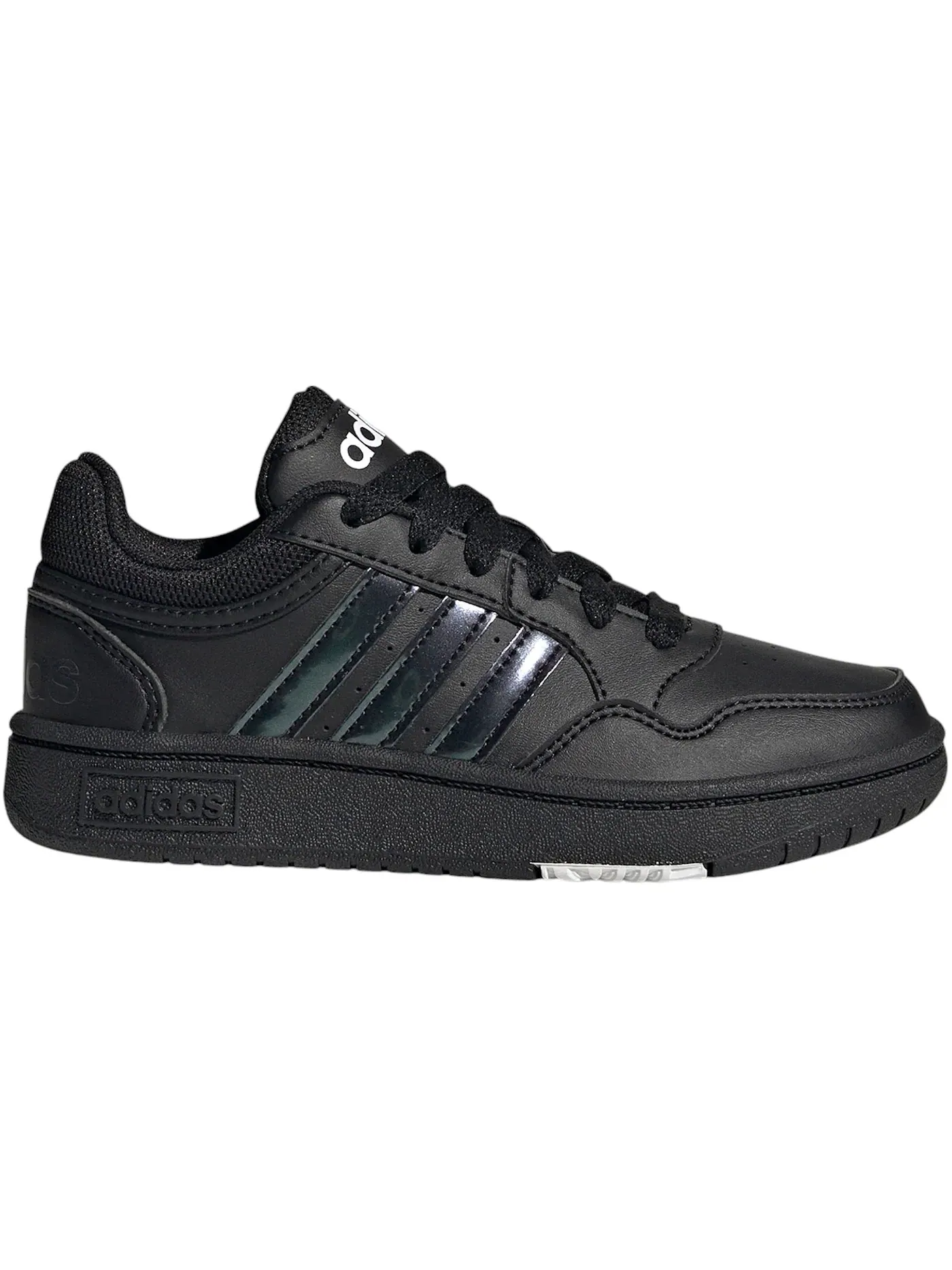 Детские кроссовки Lifestyle Adidas Hoops — изображение 1 из 1, черный черный белый