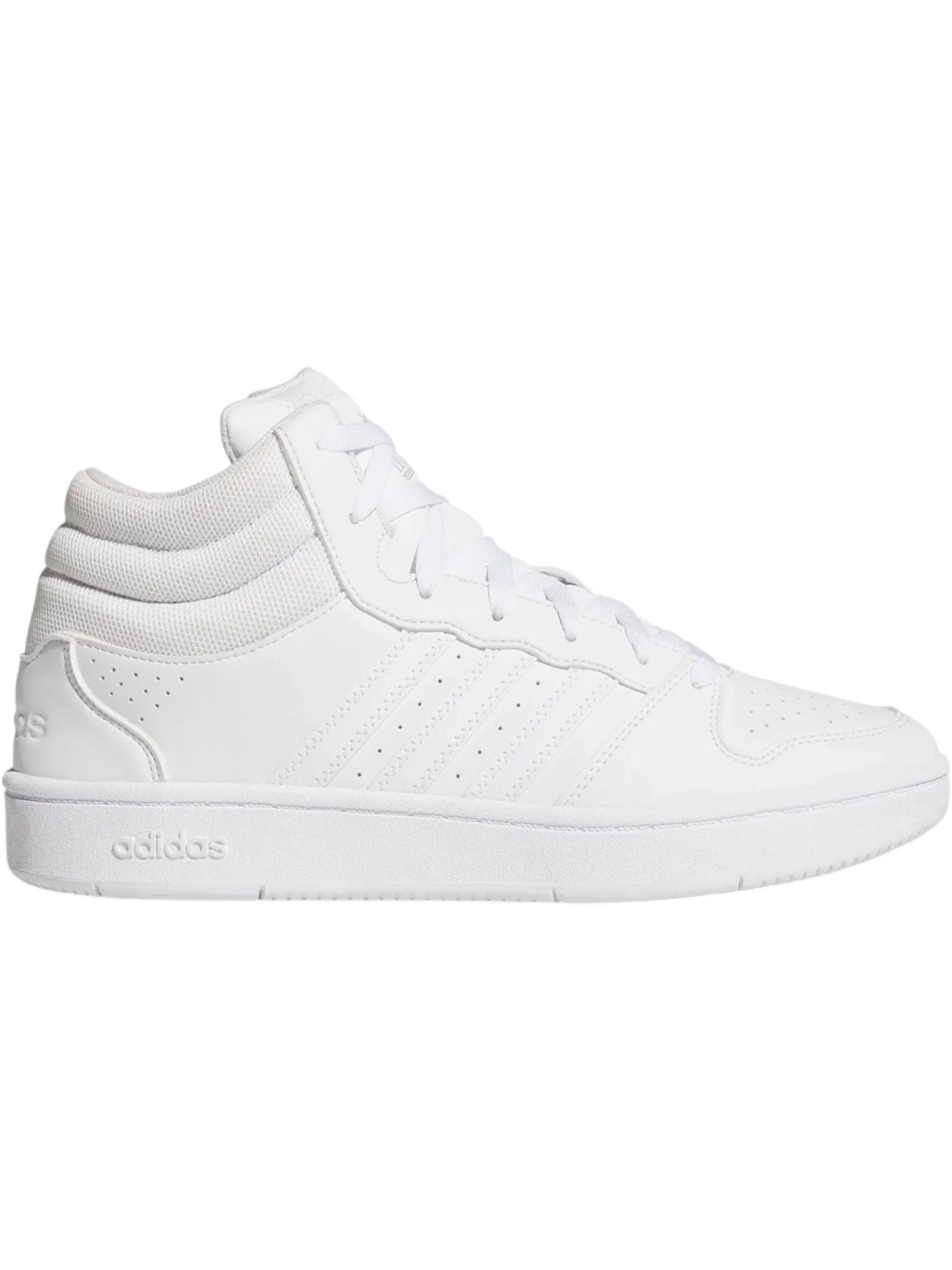 Мужские кроссовки Lifestyle с высоким верхом Adidas Hoops Mid Classic — изображение 1 из 1, белый/белый/серый
