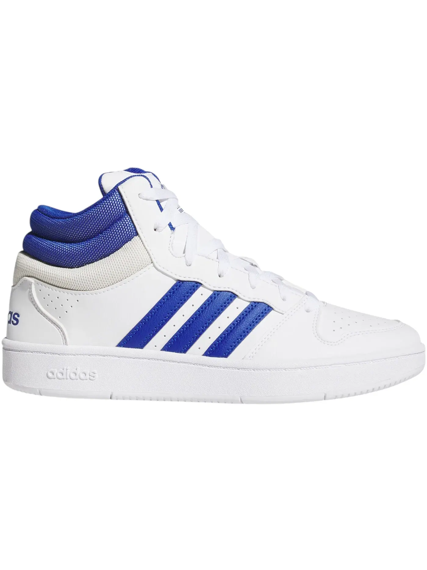 Мужские кроссовки с высоким верхом Adidas Hoops Mid Classic — изображение 1 из 1, белый/синий/серый