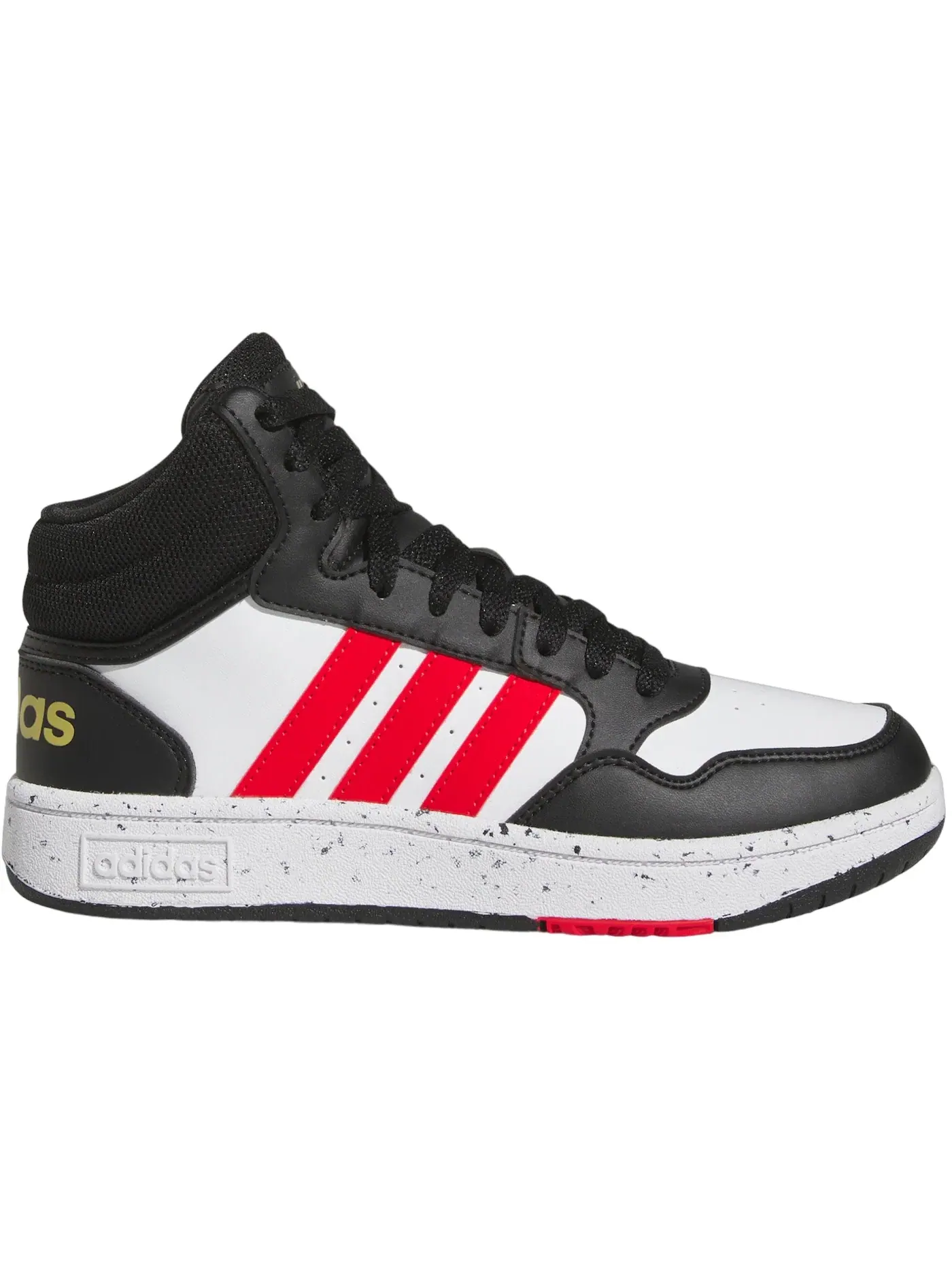 Детские кроссовки Lifestyle Adidas Hoops Mid — изображение 1 из 1, белый красный черный