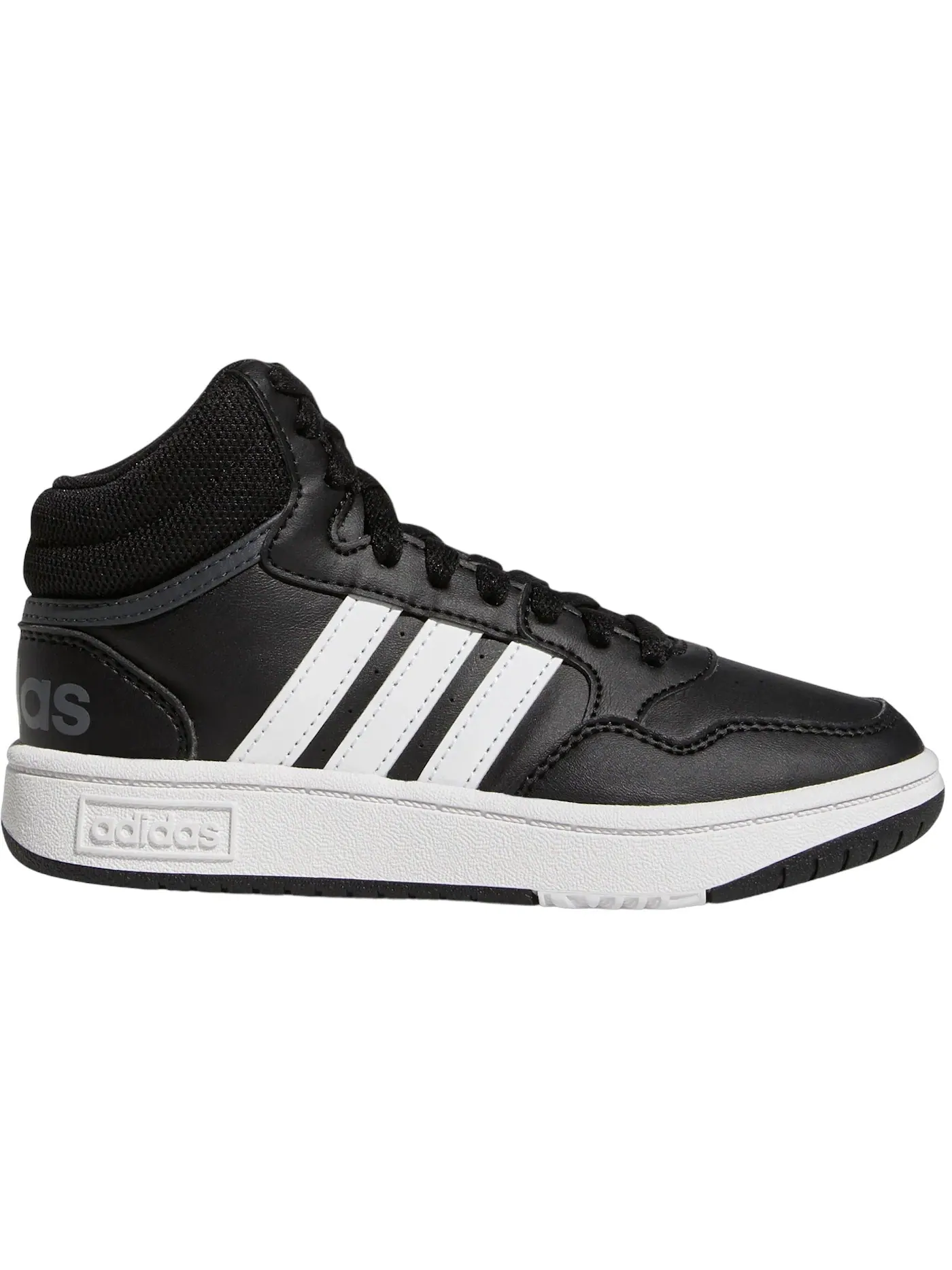 Детские кроссовки Lifestyle Adidas Hoops Mid — изображение 1 из 1, черный белый серый