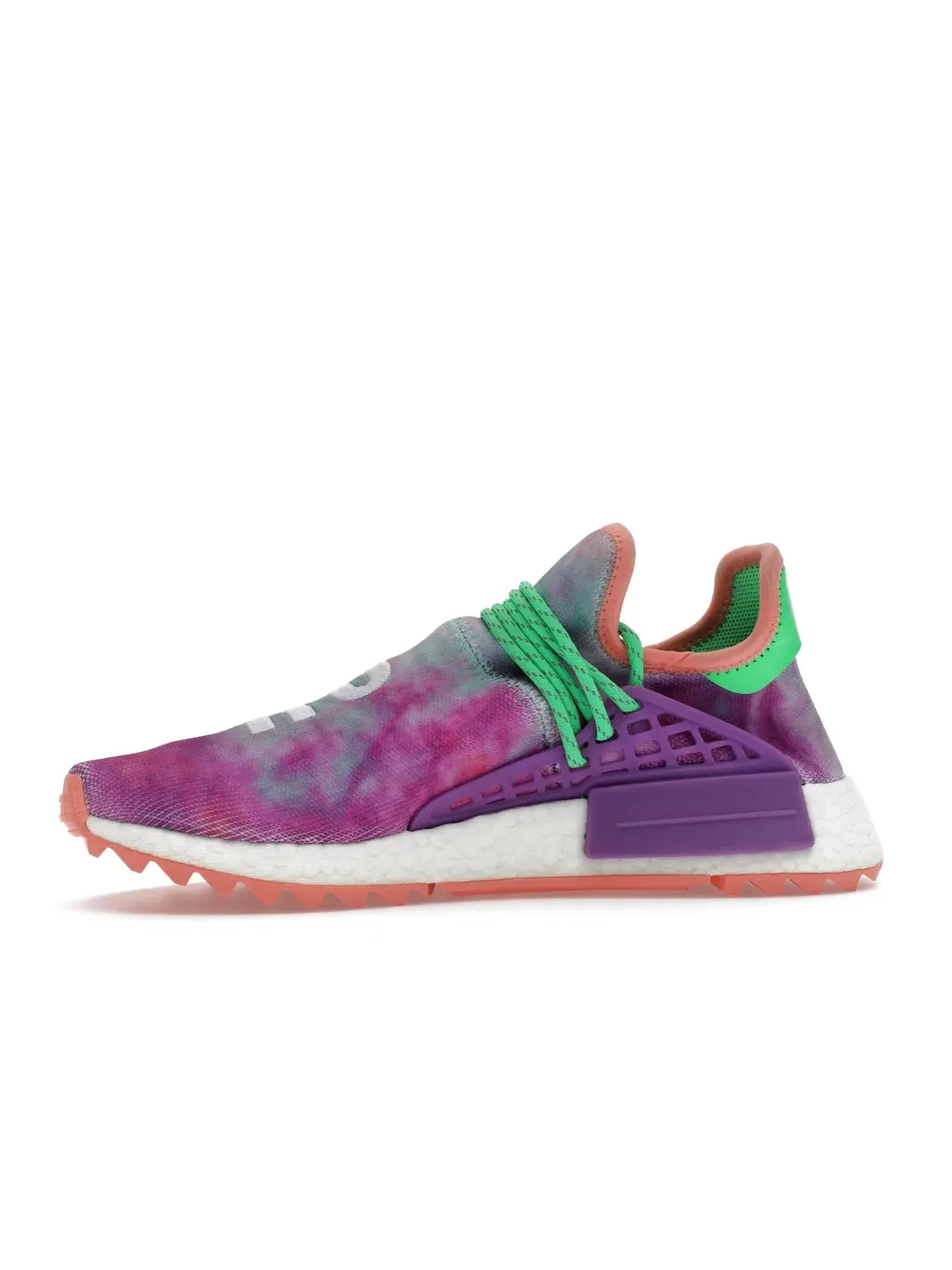 Мужские кроссовки с принтом Adidas Human Race NMD — изображение 3 из 4, зеленый-фиолетовый