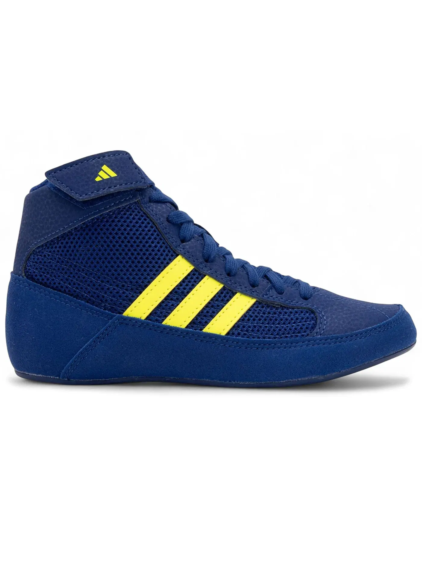 Детские кроссовки с длинным шнурованием Adidas HVC 2 — изображение 1 из 1, синий/желтый