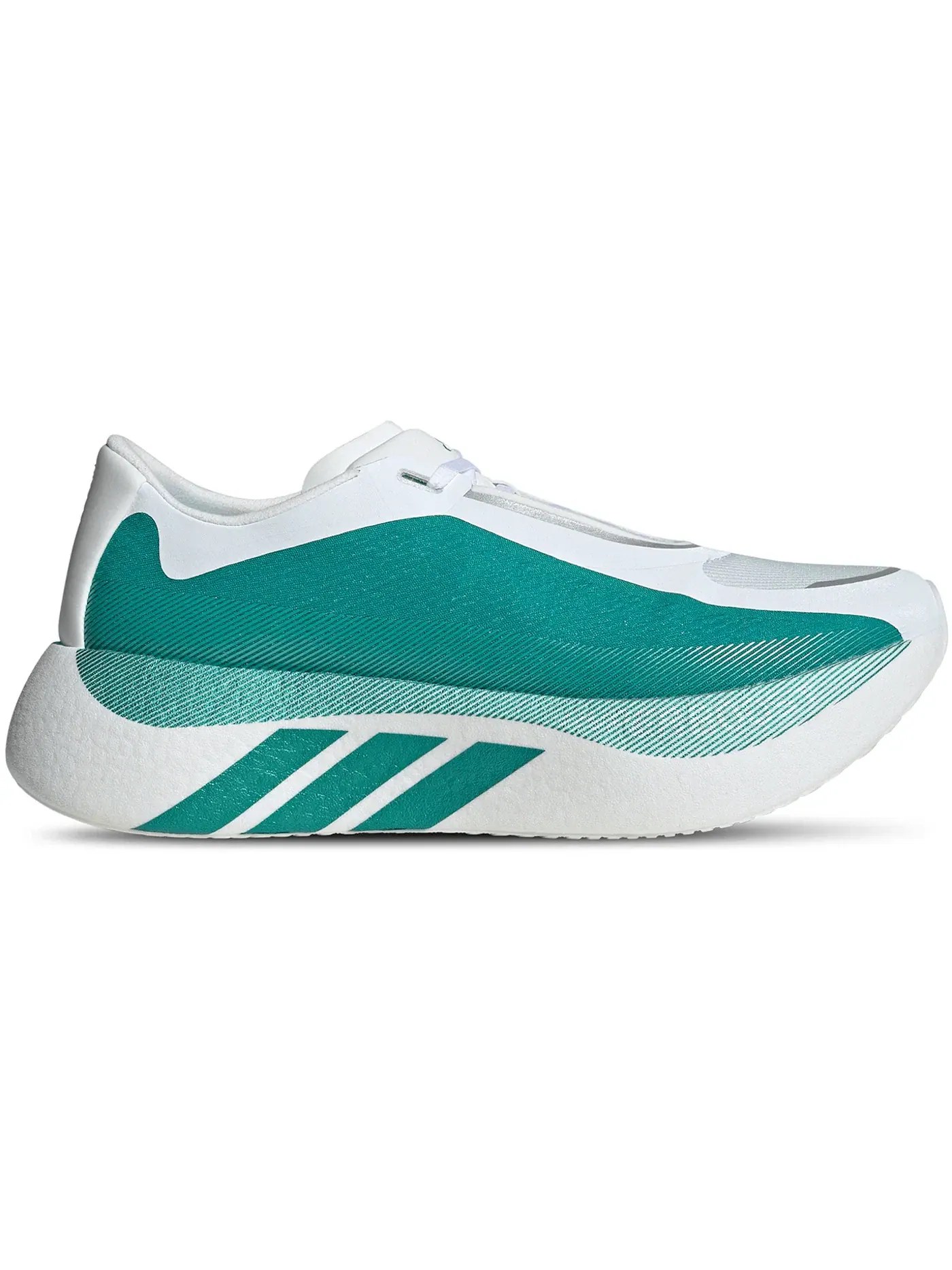 Мужские кроссовки с амортизацией Boost Adidas Hyper Boost Edge — изображение 1 из 1, белый/зеленый/металлик