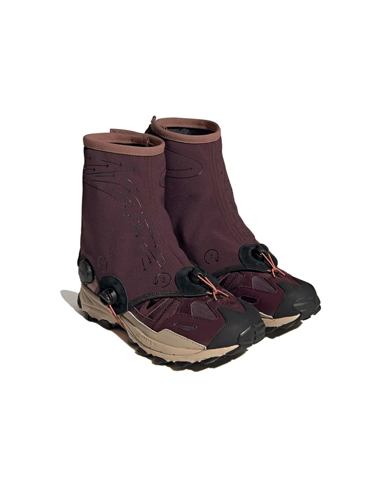 Мужские полуботинки Lifestyle Hyperturf Gaiter Adidas — изображение 2 из 3, серый