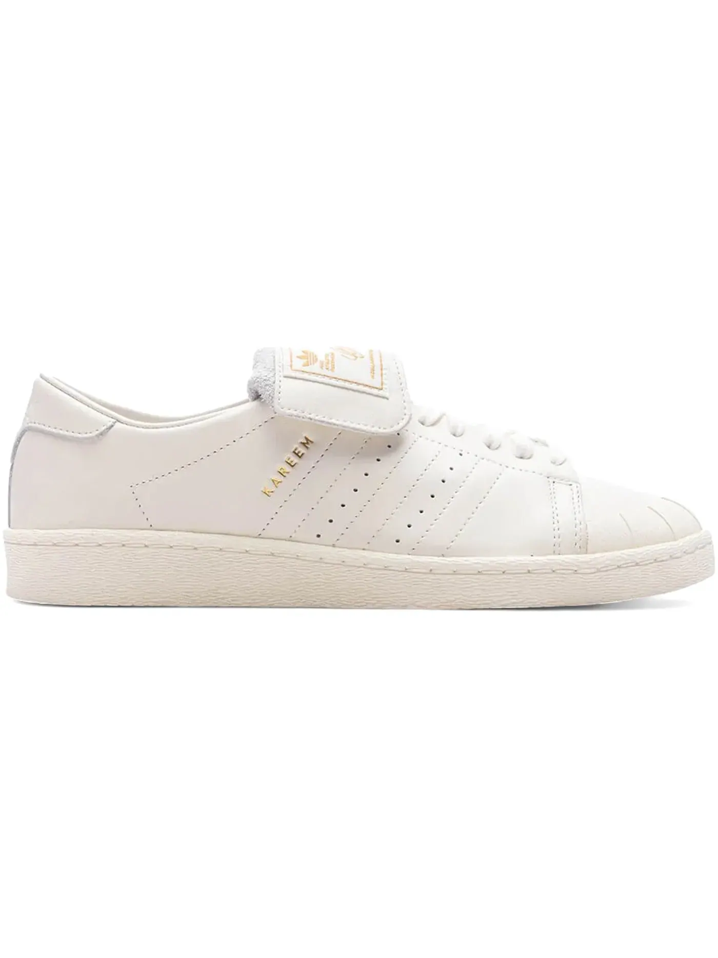 Мужские кроссовки Lifestyle с принтом Adidas Jabbar Low Adidas — изображение 1 из 1, белый/золотистый