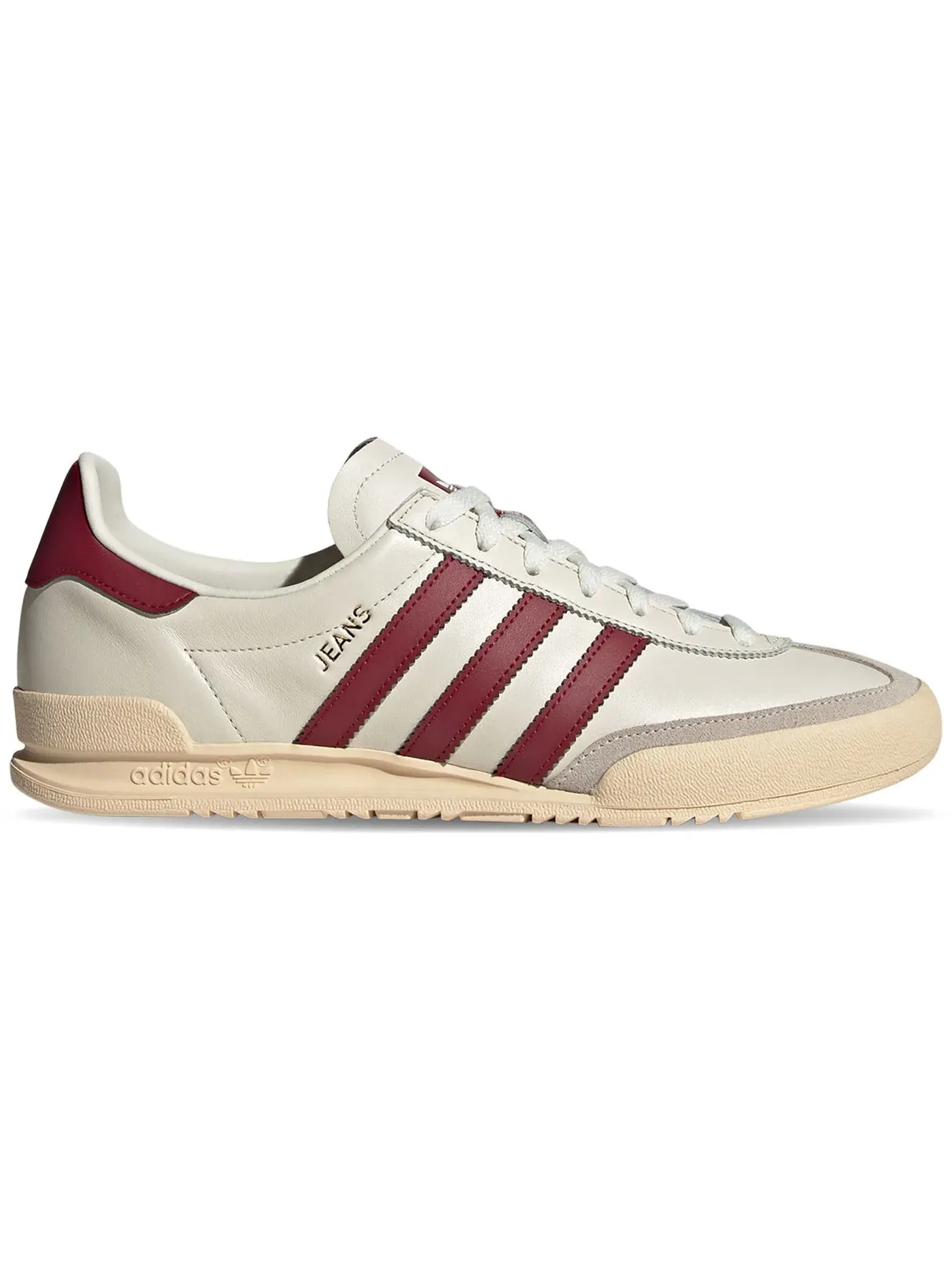 Мужские кроссовки Lifestyle Adidas Jeans — изображение 1 из 1, белый/песочный/бордовый