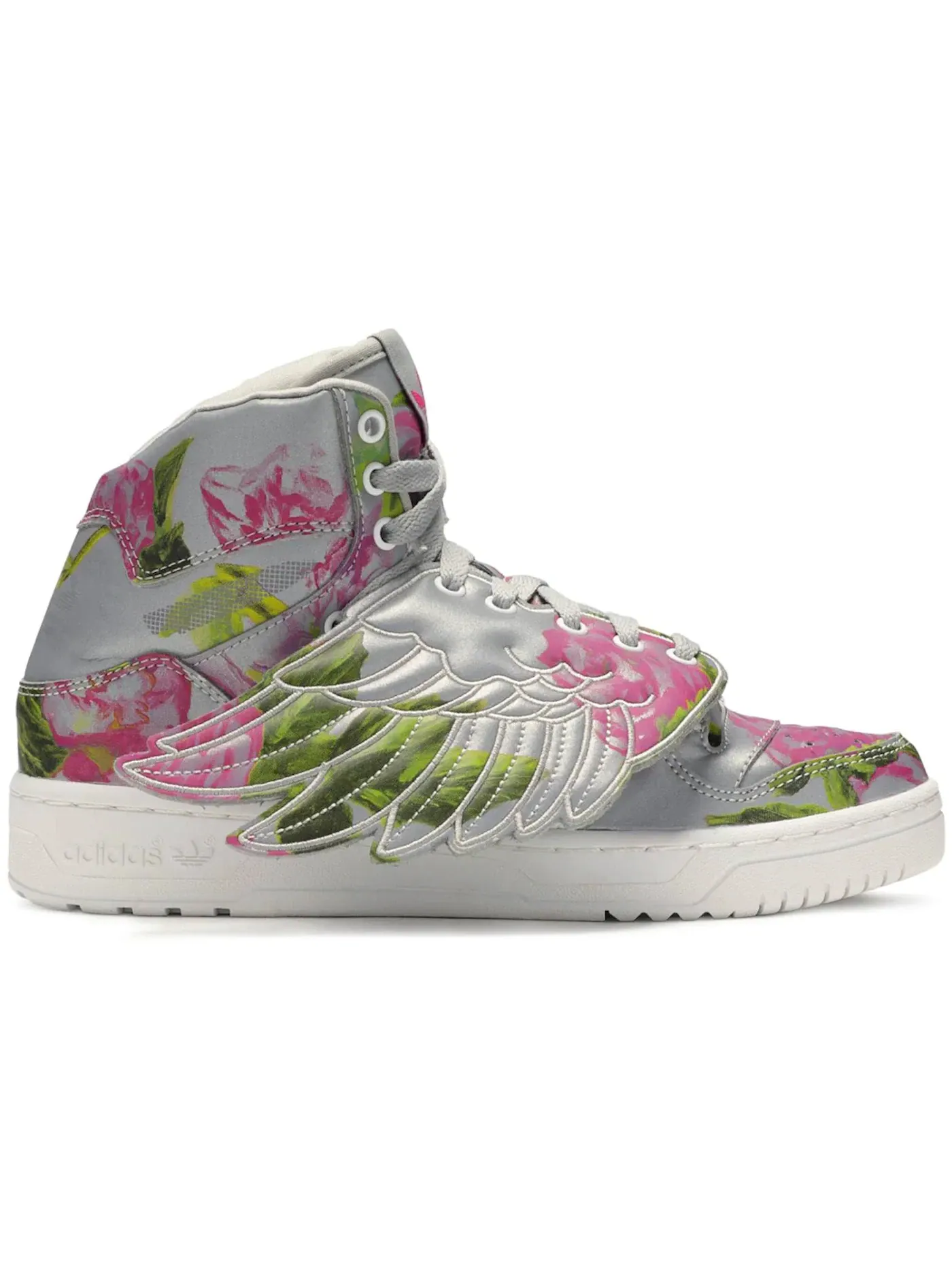 Мужские кроссовки Lifestyle с цветочным принтом Adidas JS Jeremy Scott Wings — изображение 1 из 1, мульти серый