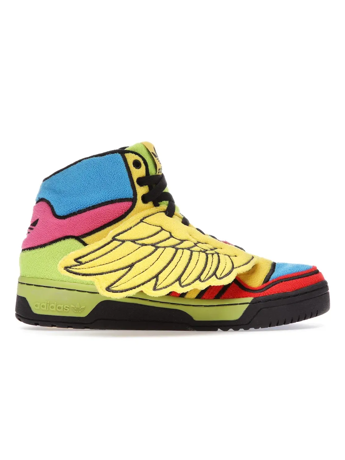 Мужские кроссовки Lifestyle с радужным принтом Adidas JS Wings — изображение 1 из 4, черный
