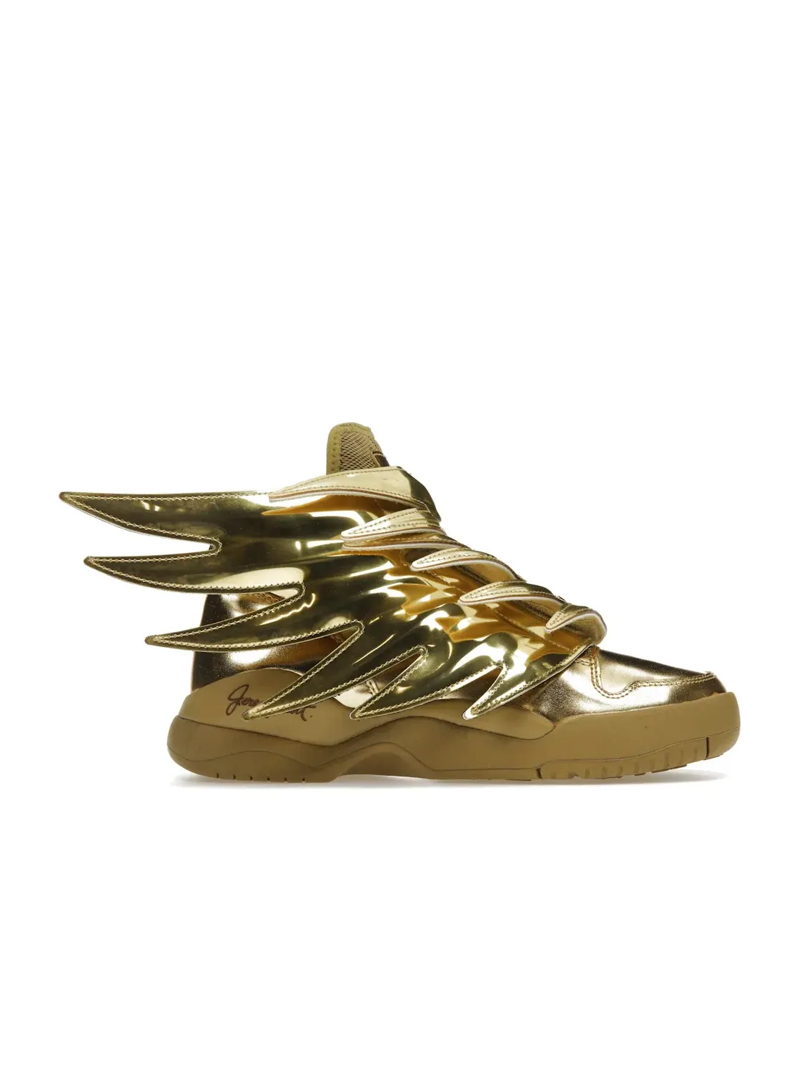 Мужские кроссовки Lifestyle с оригинальным дизайном Adidas JS Wings — изображение 1 из 4, золотистый металлик