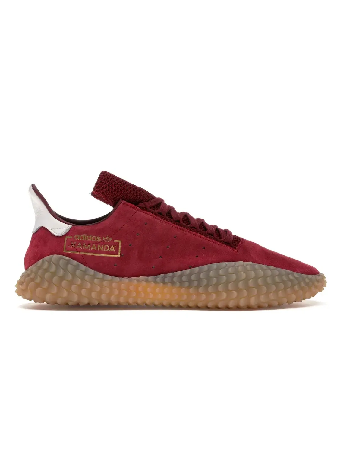 Мужские кроссовки замшевые Adidas Kamanda — изображение 1 из 4, бордовый/бордовый