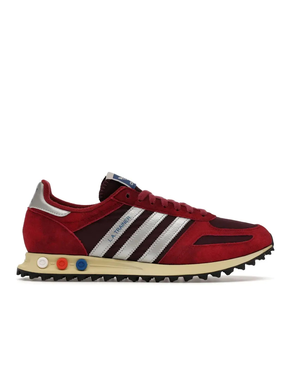 Мужские кроссовки Lifestyle с замшевым верхом Adidas LA Trainer OG — изображение 1 из 4, серебристый металлик