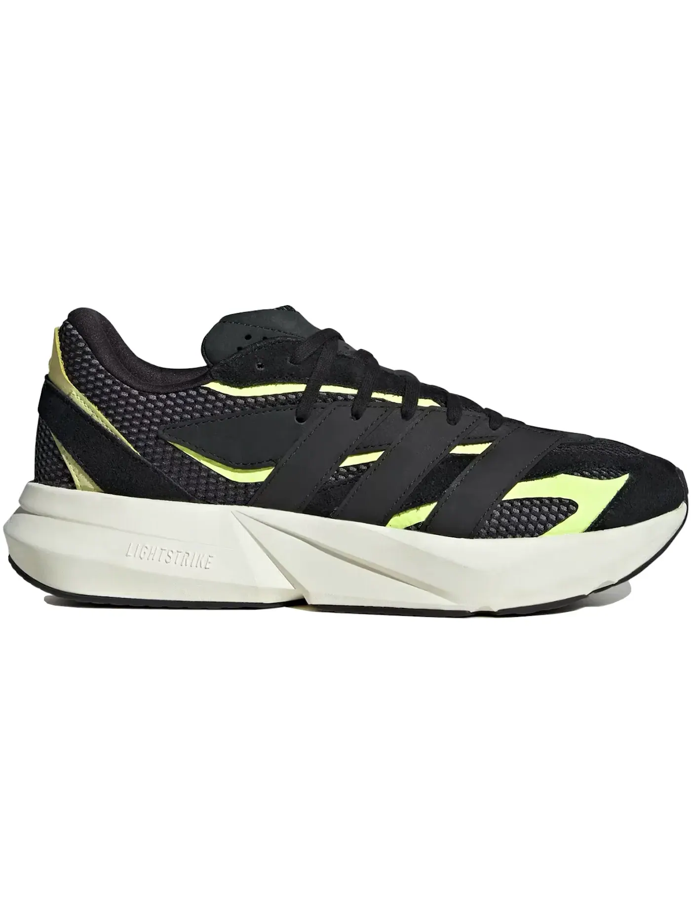 Мужские кроссовки lifestyle Adidas Lightblaze — изображение 1 из 1, черный/черный/-желтый