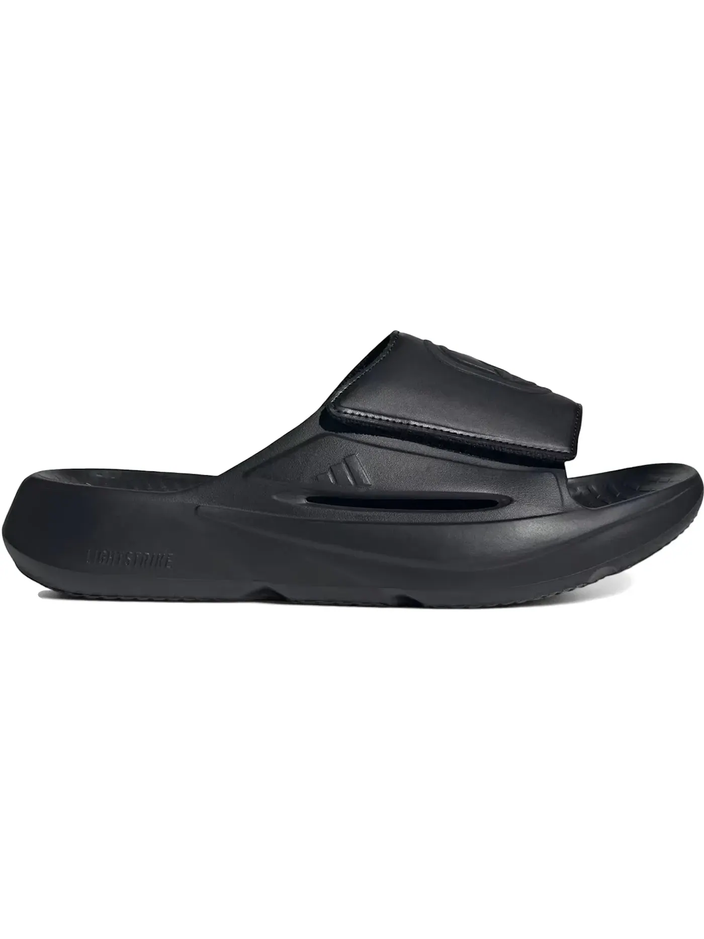 Мужские шлепанцы с ремешком Adidas Lightblaze Slides — изображение 1 из 1, черный черный