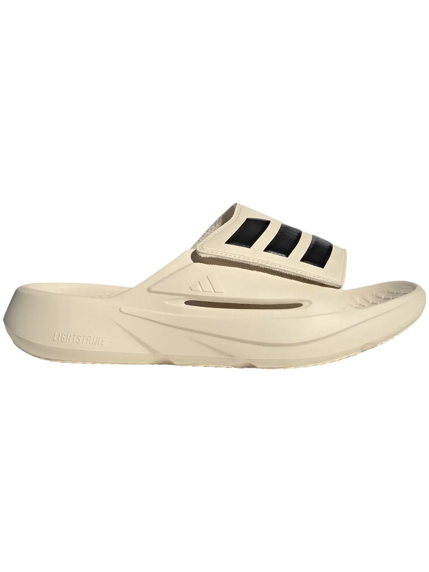 Мужские шлепанцы с закрытым носком Adidas Lightblaze Slides — изображение 1 из 1, белый/черный/белый