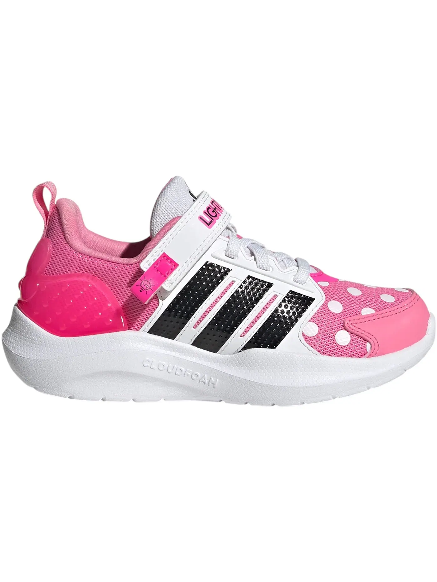 Детские кроссовки Lifestyle с подсветкой Adidas Lightorama — изображение 1 из 1, розовый/черный/розовый