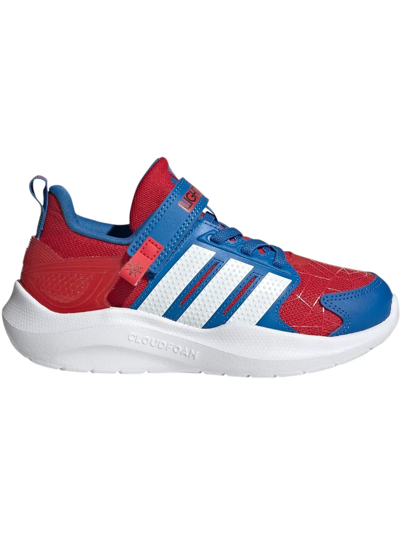 Детские кроссовки Lifestyle с принтом Spider-Man Adidas Lightorama — изображение 1 из 1, белый яркий