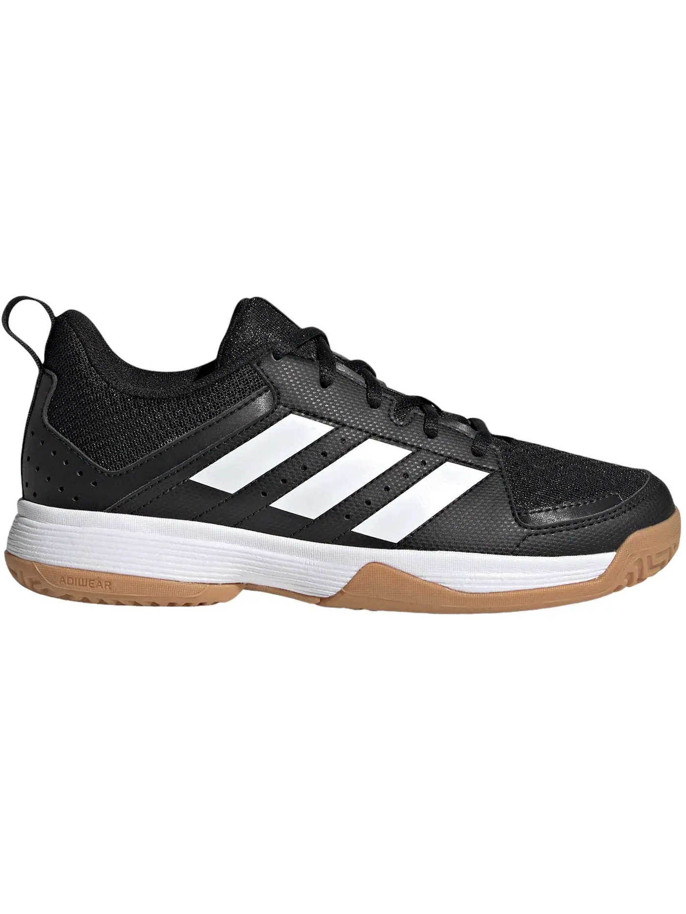 Детские кроссовки для активного отдыха Adidas Ligra 7 Indoor — изображение 1 из 1, черный/белый/черный