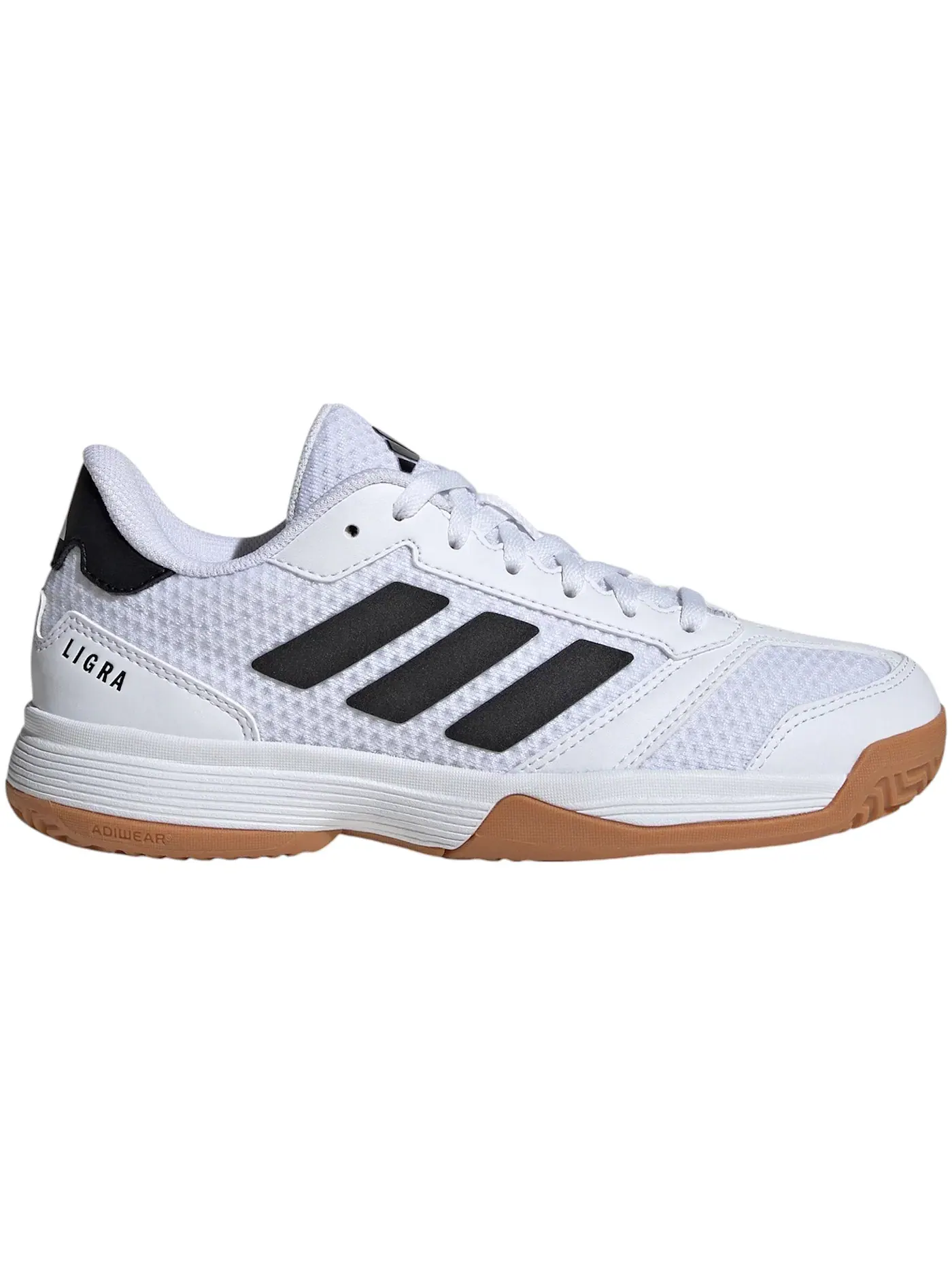 Детские кроссовки для зала Ligra 8 Indoor Adidas — изображение 1 из 1, белый черный белый