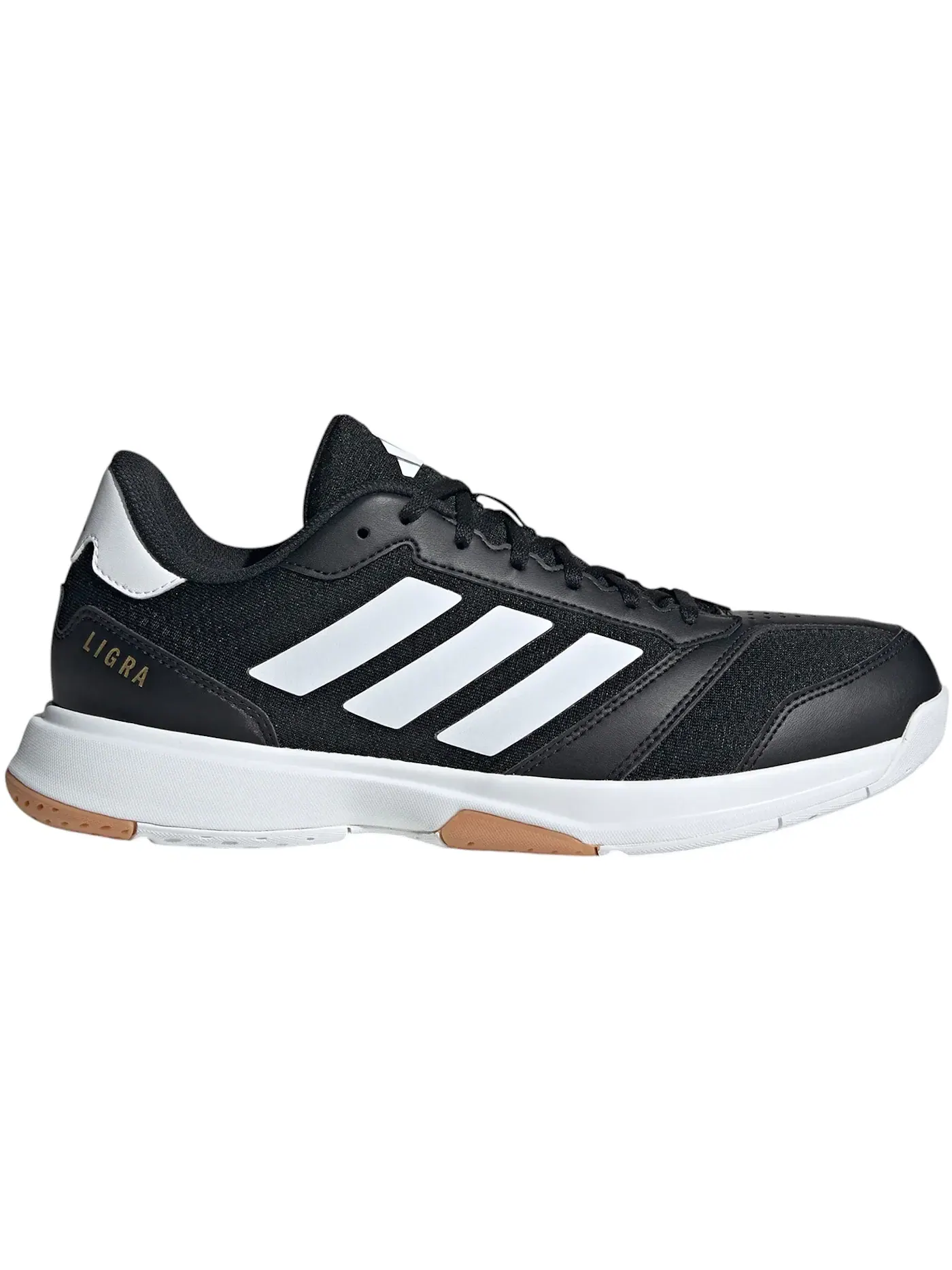 Мужские кроссовки для зала Ligra 8 Indoor Adidas — изображение 1 из 1, черный/белый/белый