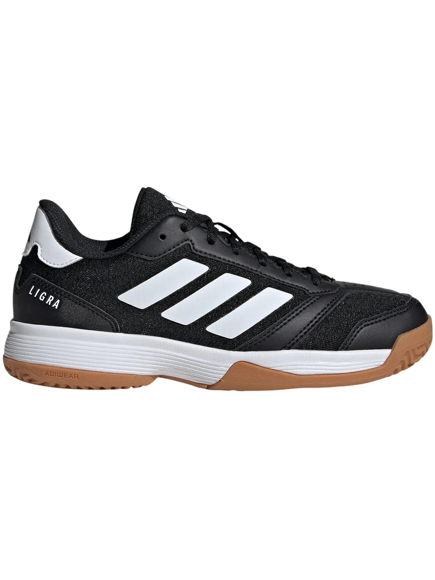 Детские кроссовки для зала Ligra 8 Indoor Adidas — изображение 1 из 1, черный/белый/черный
