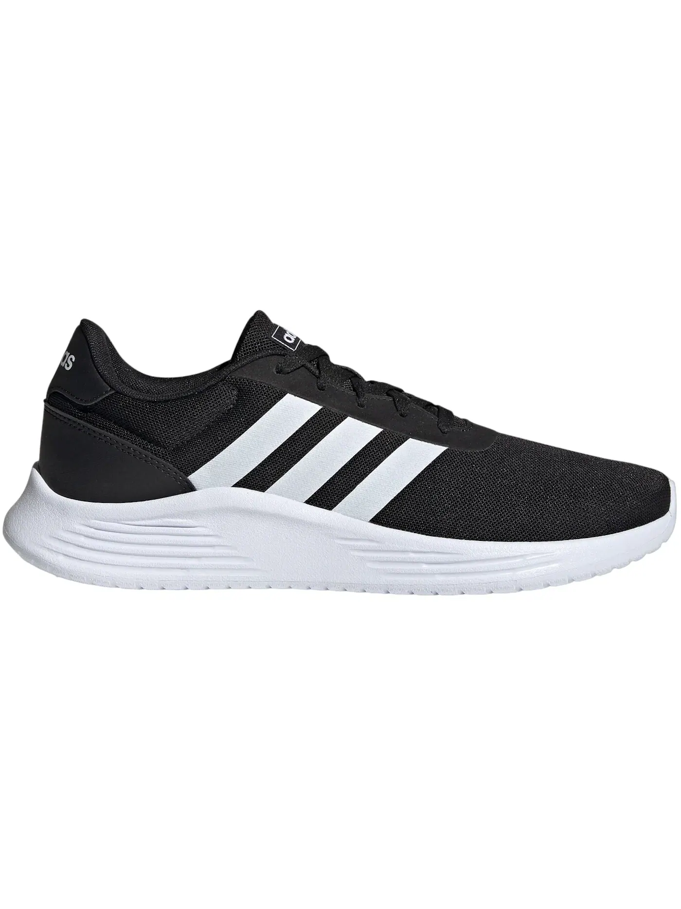Мужские кроссовки для повседневной носки Adidas Lite Racer 2.0 — изображение 1 из 1, черный/белый/черный