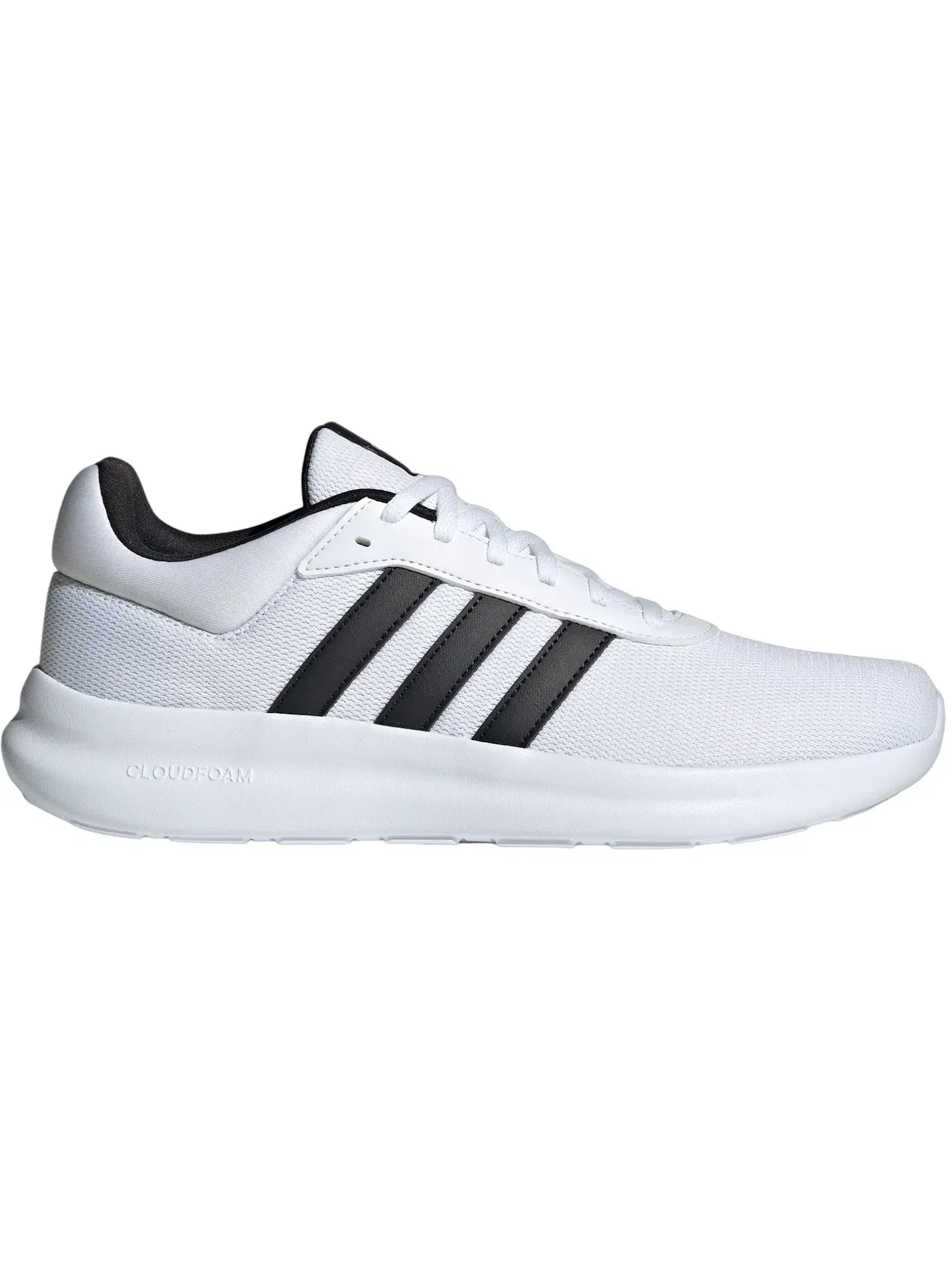 Мужские кроссовки для повседневной носки Adidas Lite Racer 4.0 — изображение 1 из 1, белый/черный/черный