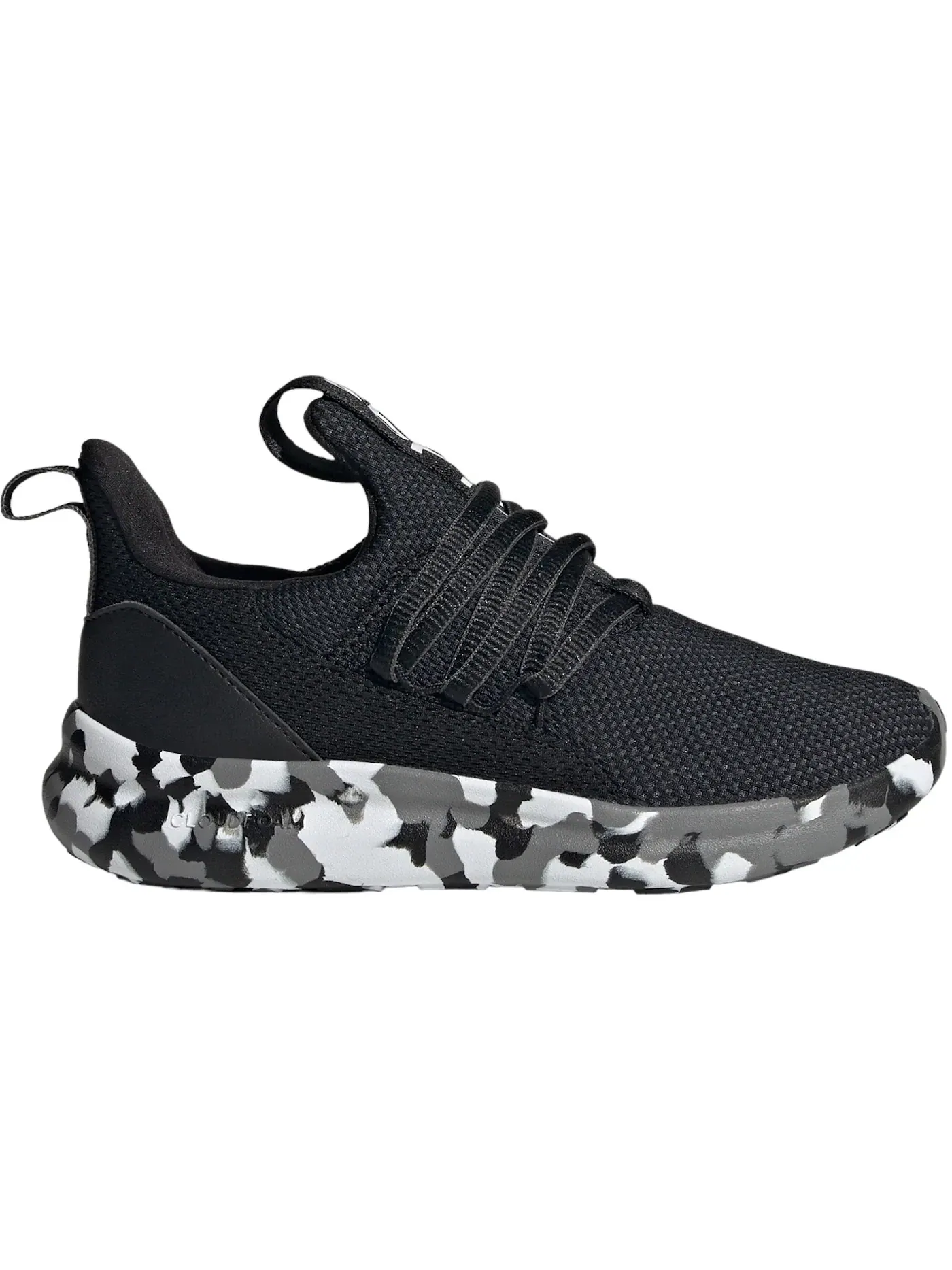 Детские кроссовки с шнуровкой Adidas Lite Racer Adapt 7.0 — изображение 1 из 1, черный/черный/серый