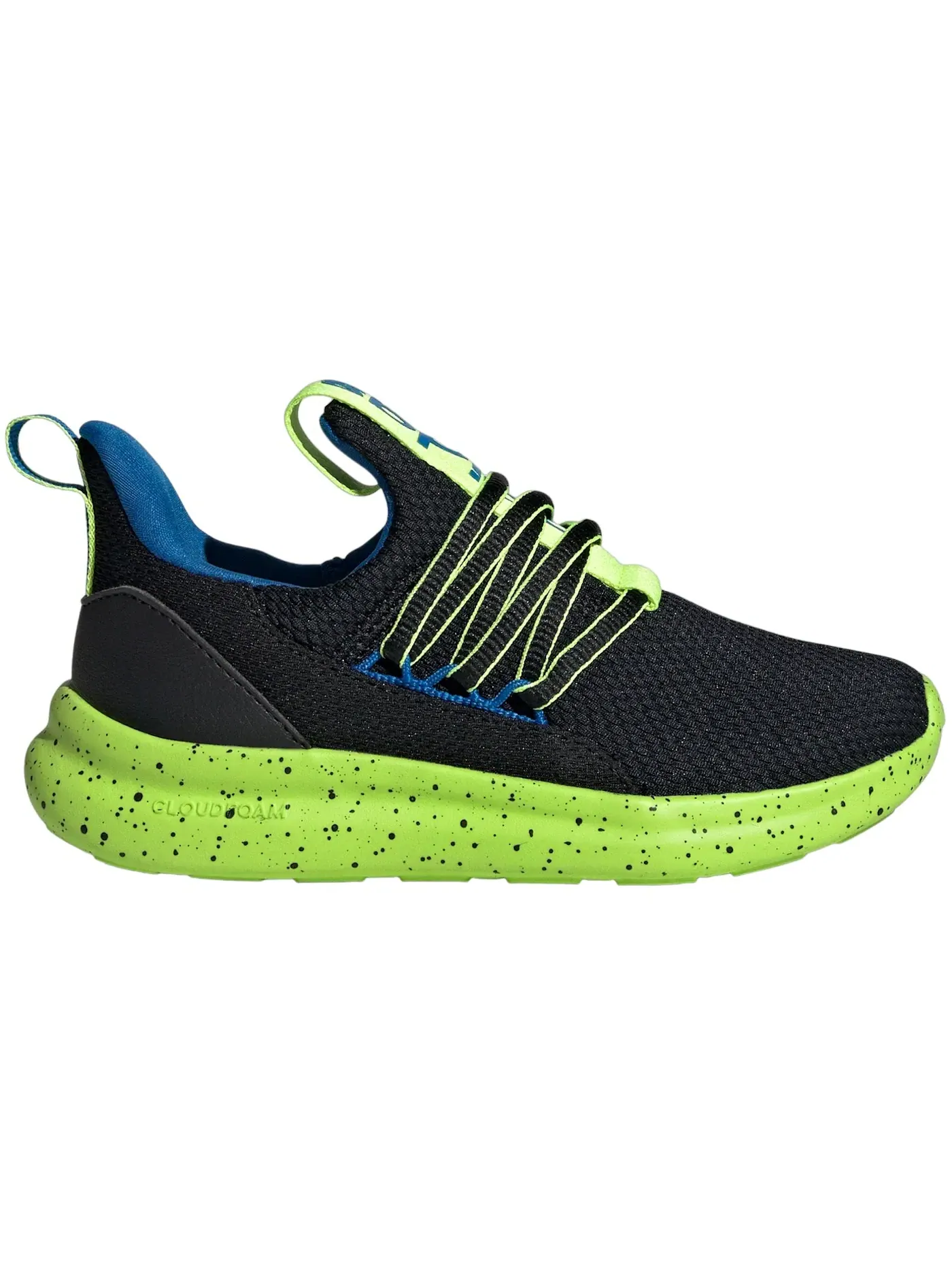 Детские кроссовки Lifestyle с шнуровкой Adidas Lite Racer Adapt 7.0 — изображение 1 из 1, черный//яркий
