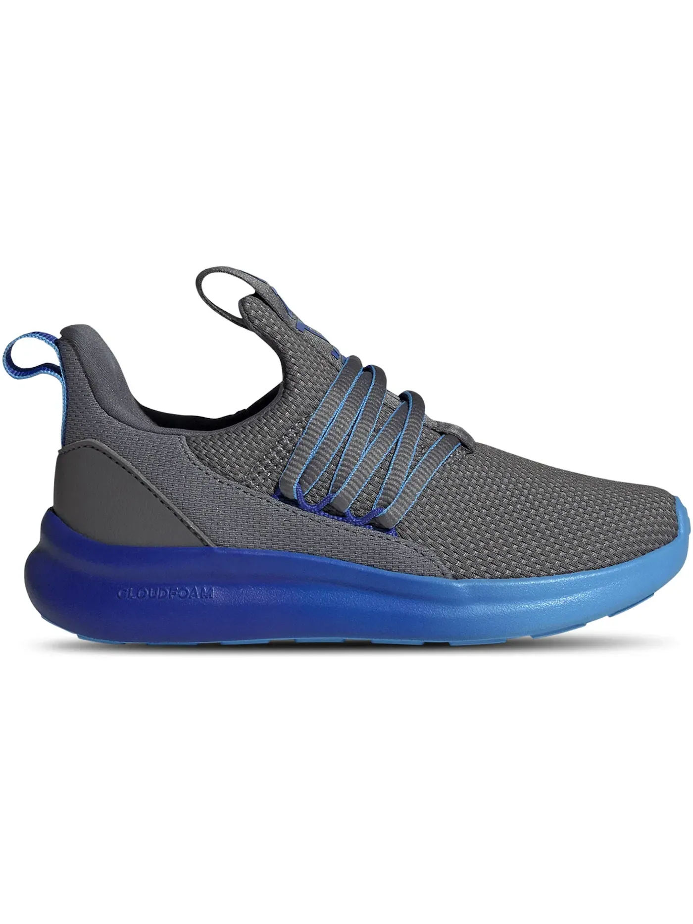 Детские кроссовки с шнуровкой Adidas Lite Racer Adapt 7.0 Adidas — изображение 1 из 1, серый//синий