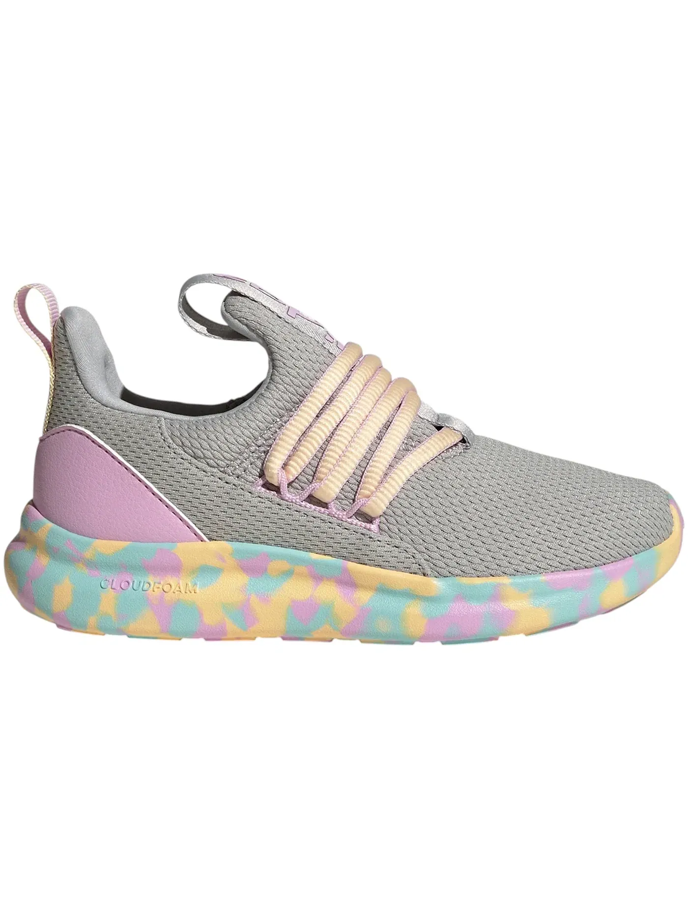 Детские кроссовки Lifestyle Adidas Lite Racer Adapt 7.0 — изображение 1 из 1, серый/оранжевый