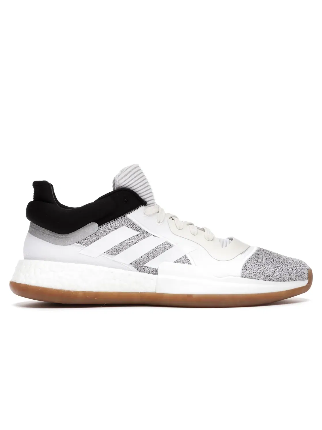Мужские кроссовки для баскетбола Adidas Marquee Boost Low — изображение 1 из 4, белый/белый/черный