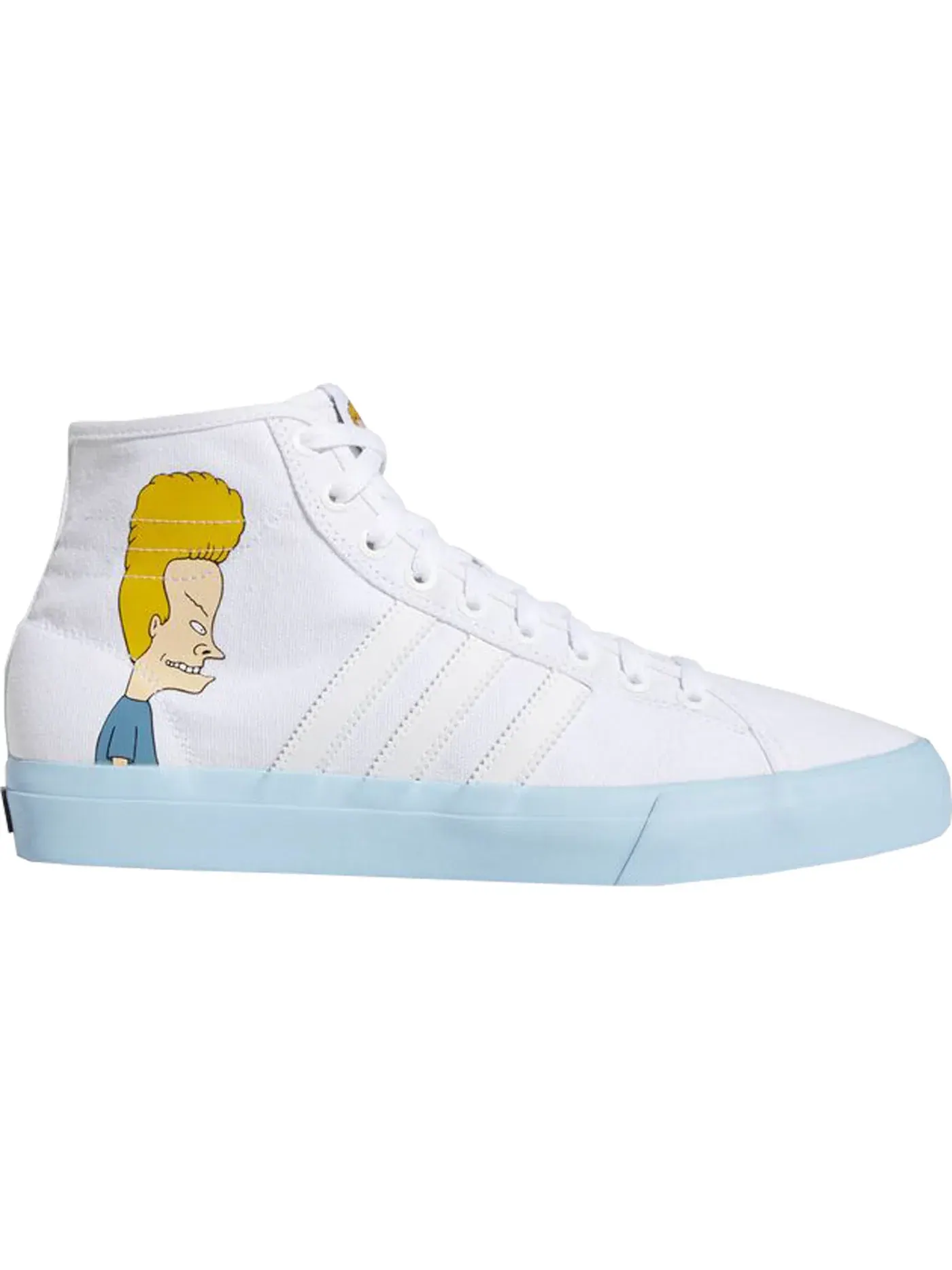 Мужские кроссовки с высоким верхом Adidas Matchcourt Hi Beavis and Butt-head — изображение 1 из 1, белый/синий/черный