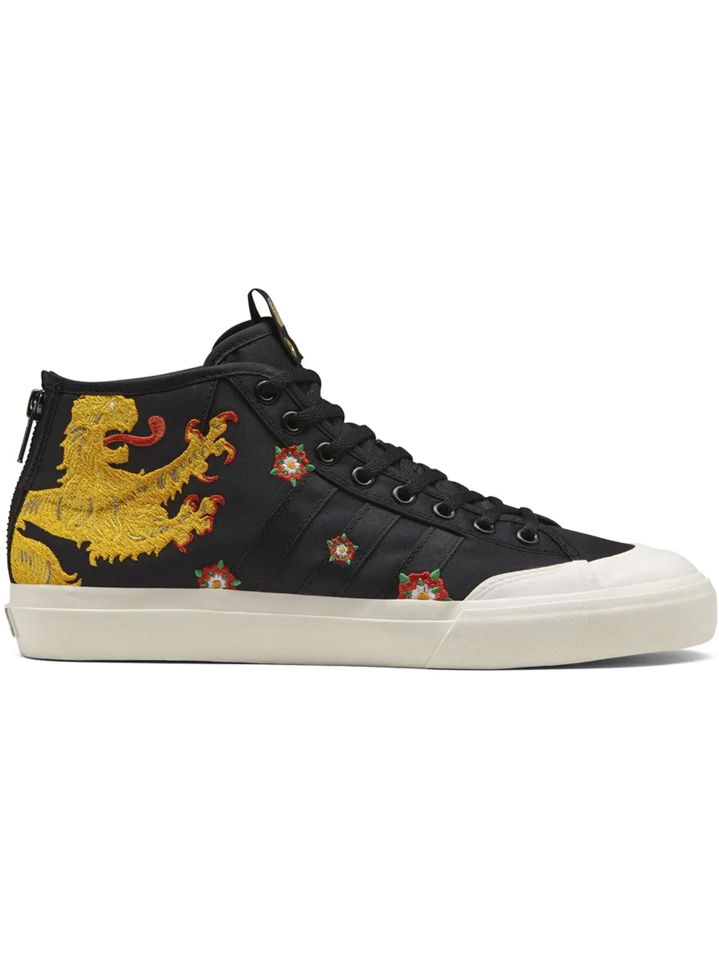 Мужские кроссовки Lifestyle Adidas Matchcourt Mid — изображение 1 из 1, черный/винтажный белый