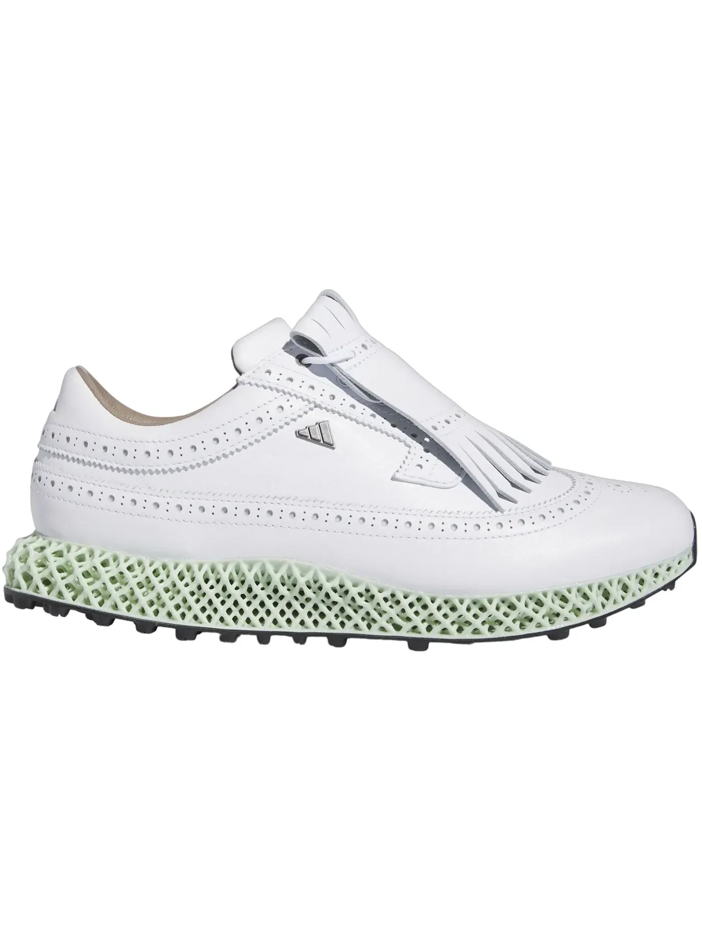 Мужские кроссовки для гольфа Adidas Mc87 Adicross 4D Spikeless Golf — изображение 1 из 1, белый металлик черный