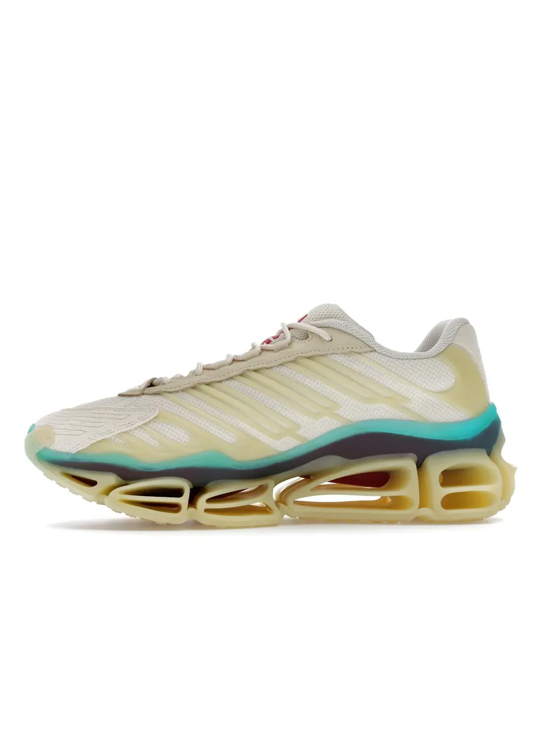 Мужские кроссовки Lifestyle с контрастными акцентами Adidas Megaride AG — изображение 3 из 4, кремовый белый красный