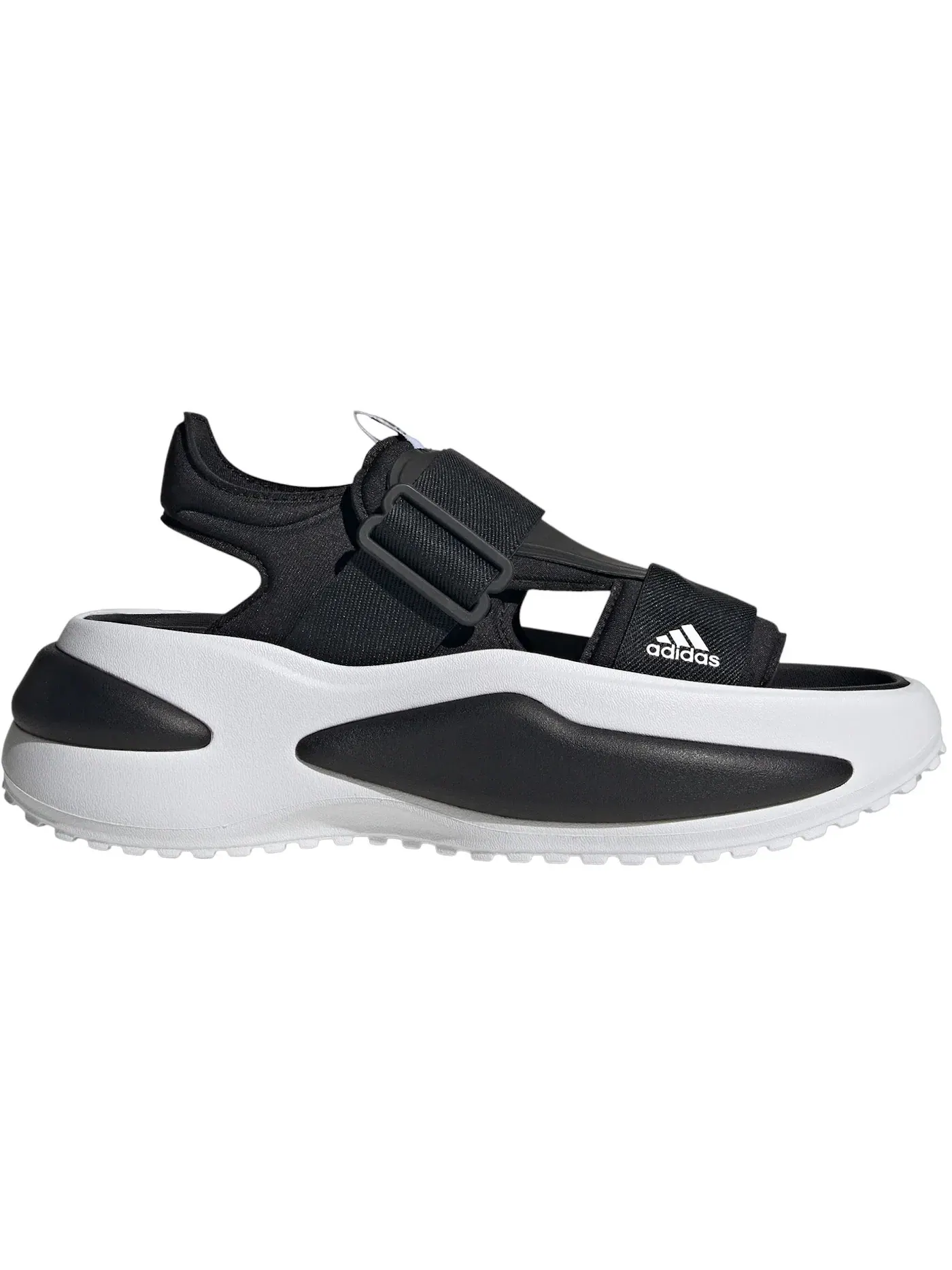 Женские сандалии с ремешками Adidas Mehana — изображение 1 из 1, черный/белый/черный
